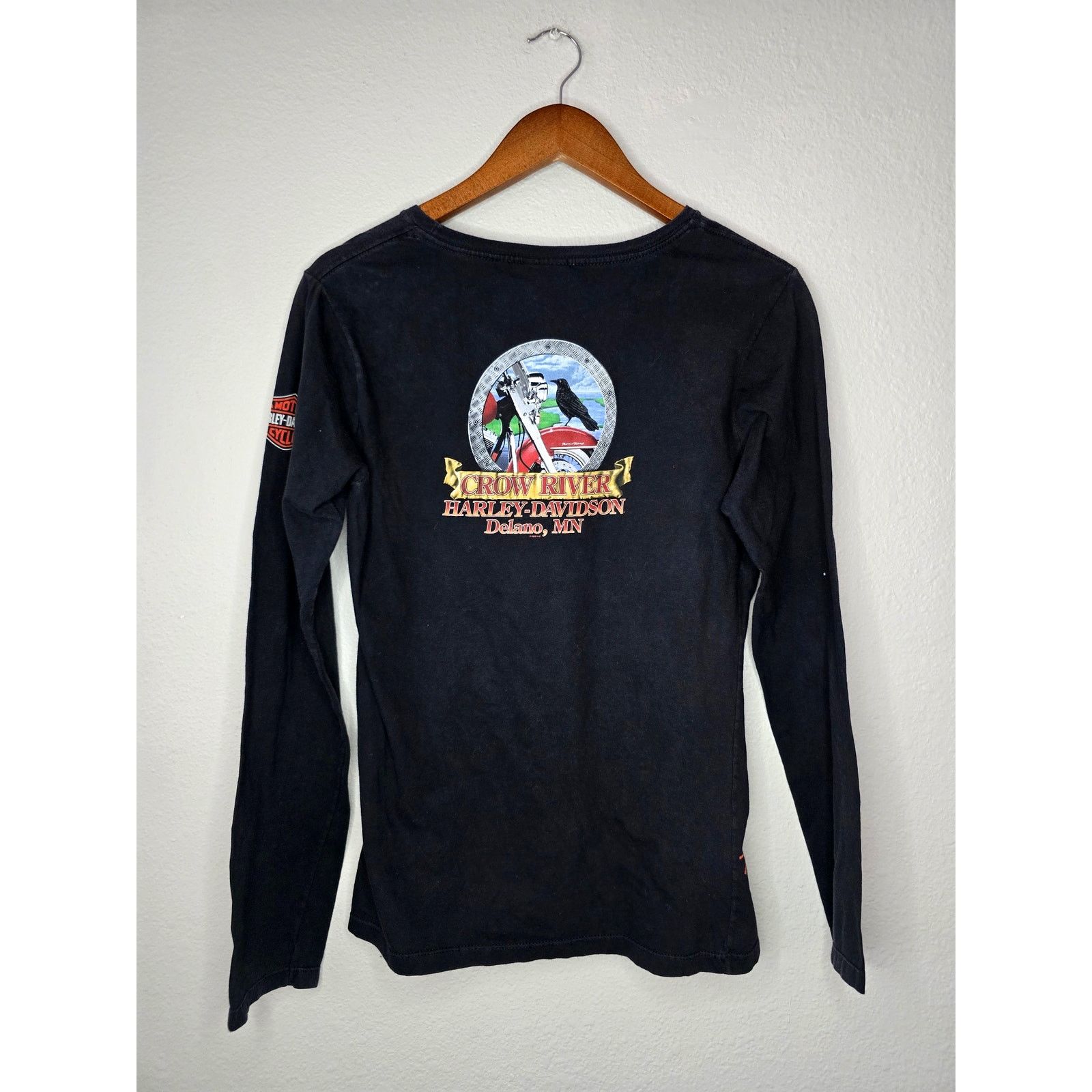 Harley Davidson Womens Harley Davidson Long Sleeve Shirt Crow River Tee XL Size M / US 6-8 / IT 42-44 - 1 Thumbnail