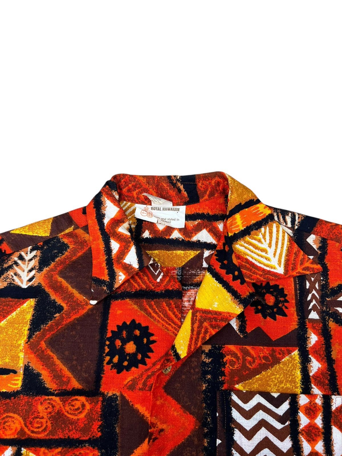 Vintage Vintage 60s 70s Royal Hawaiian Barkcloth Hawaii Shirt Size US M / EU 48-50 / 2 - 4 Thumbnail
