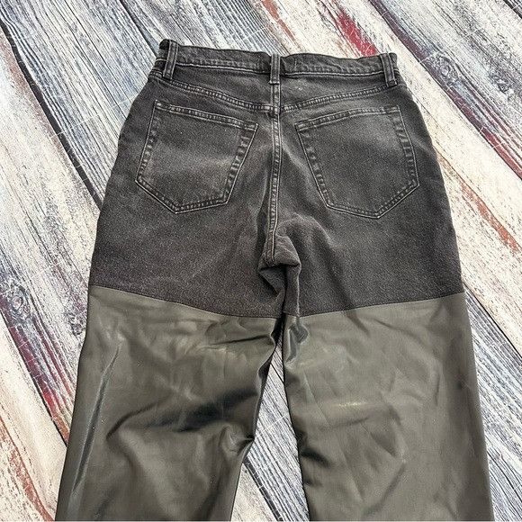 Abercrombie & Fitch Abercrombie & Fitch The '90s Straight Ultra High Rise Black Size 29" - 3 Thumbnail