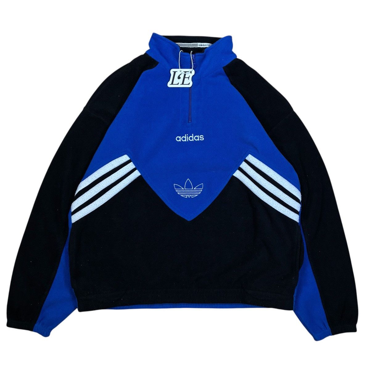 Adidas Mens Adidas Vintage 90s Fleece Jacket Size L Size US XL / EU 56 / 4 - 1 Thumbnail