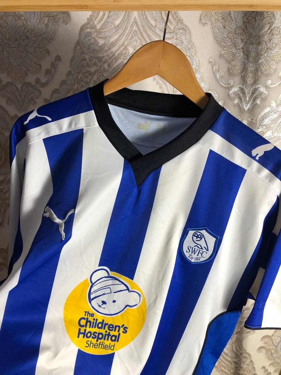 Puma VINTAGE PUMA FC SHEFFIELD WEDNESDAY UNITED SOCCER JERSEY 90s Size US L / EU 52-54 / 3 - 4 Thumbnail