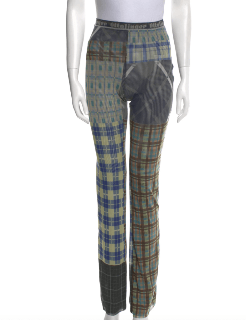 Ottolinger Plaid print pants Size 32" / US 10 / IT 46 - 1 Thumbnail