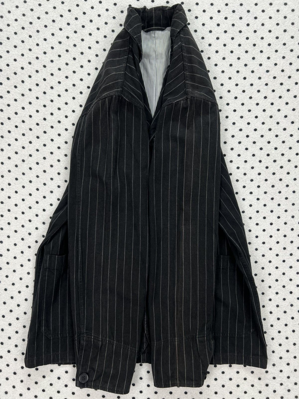 Japanese Brand Hill Crop Club Stripes Chore Jacket Size US M / EU 48-50 / 2 - 11 Thumbnail