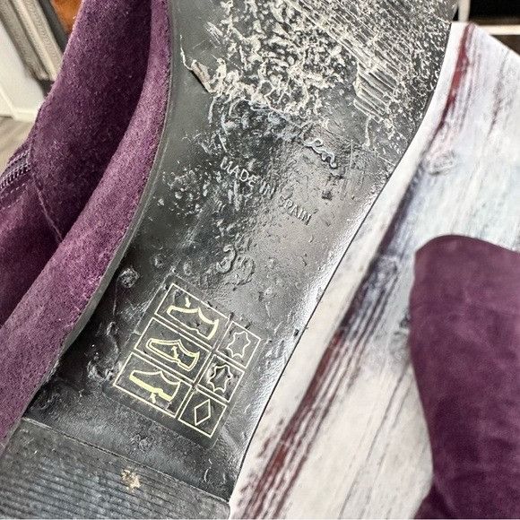 Boden BODEN Plum Purple Suede Leather Knee-High Wedge Boots Size US 9 / IT 39 - 9 Thumbnail
