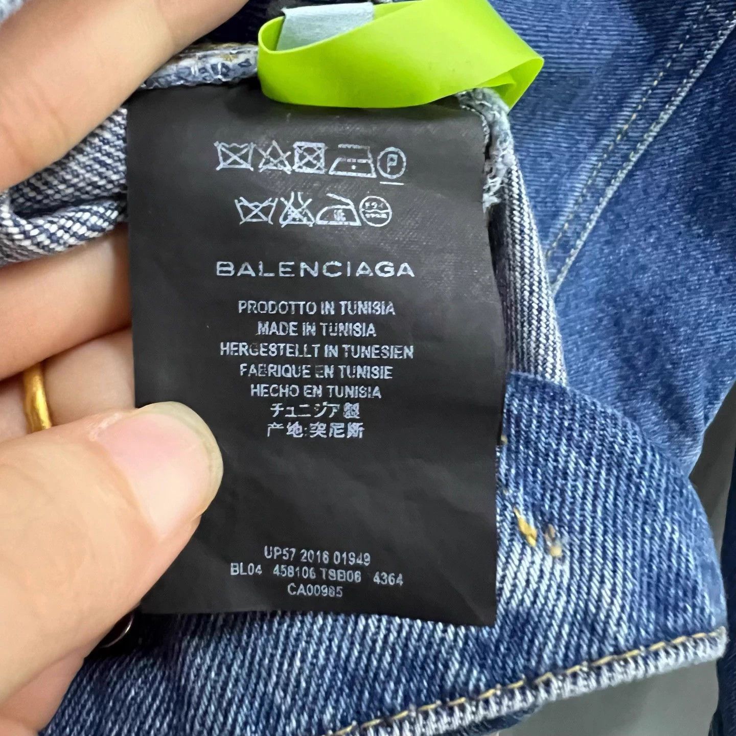 Balenciaga Balenciaga Blue Denim Jacket 34 95 New Size XXS / US 00 / IT 34 - 4 Thumbnail