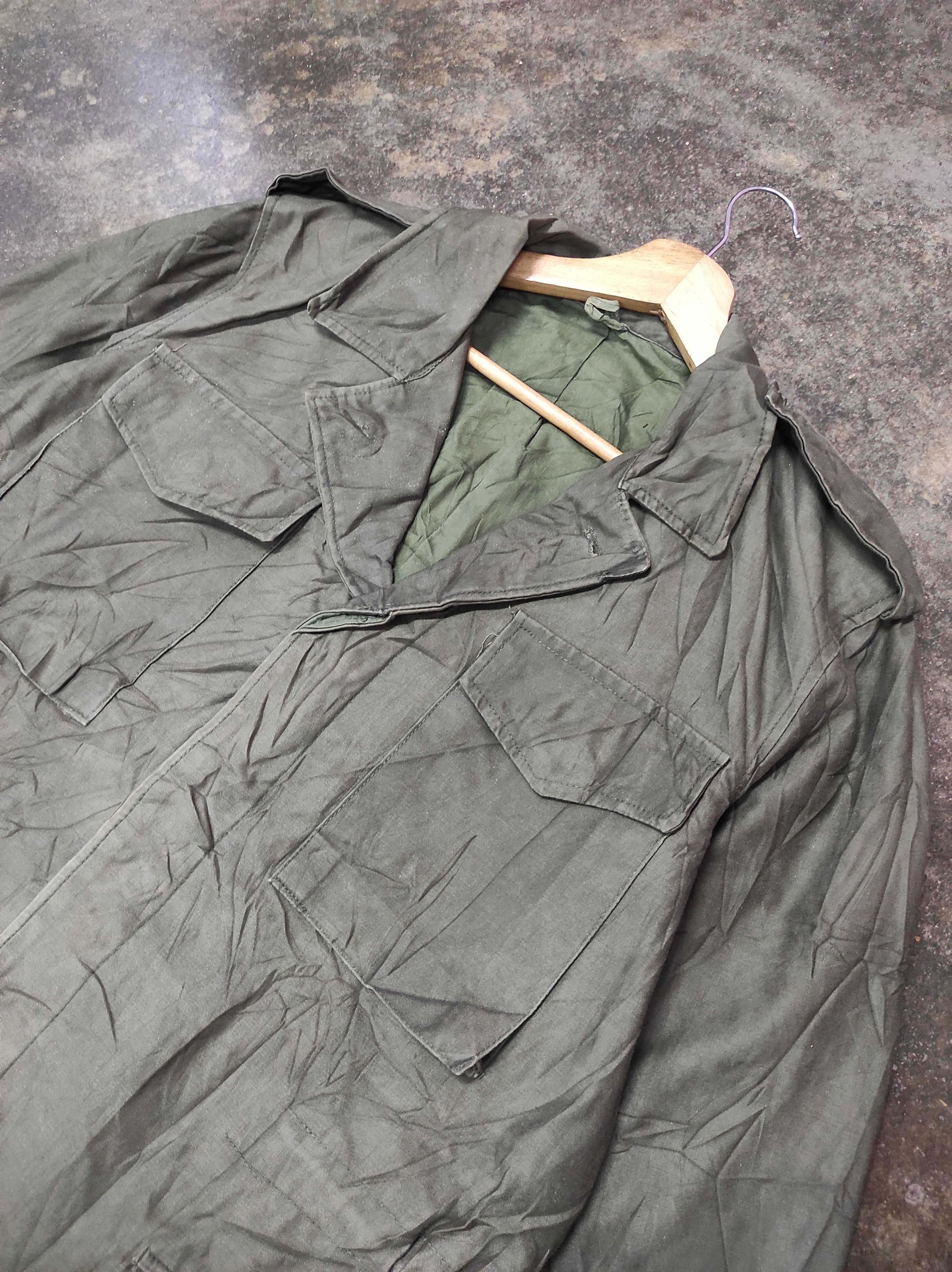 Vintage RARE VTG ARMY MILITARY DISTRESSED JACKET Size US L / EU 52-54 / 3 - 3 Thumbnail