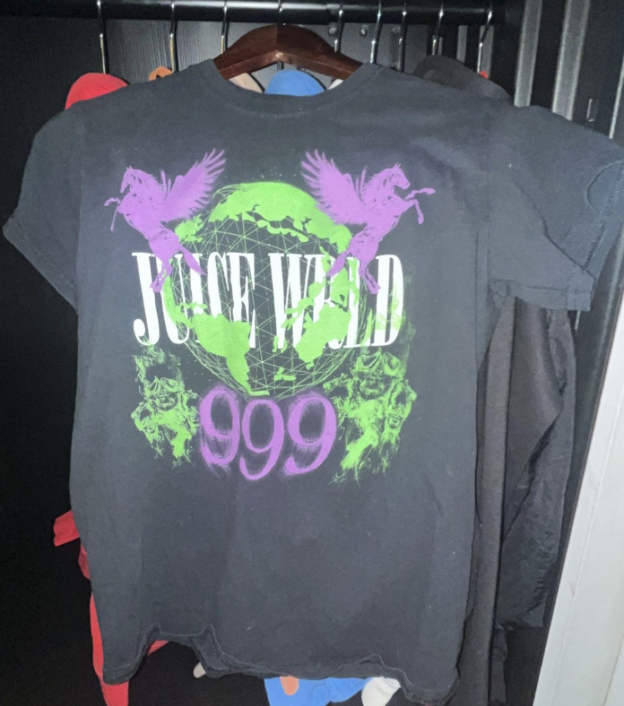 image of Vintage Juice Wrld 2021 Exclusive Shirt in Black, Men's (Size Small)