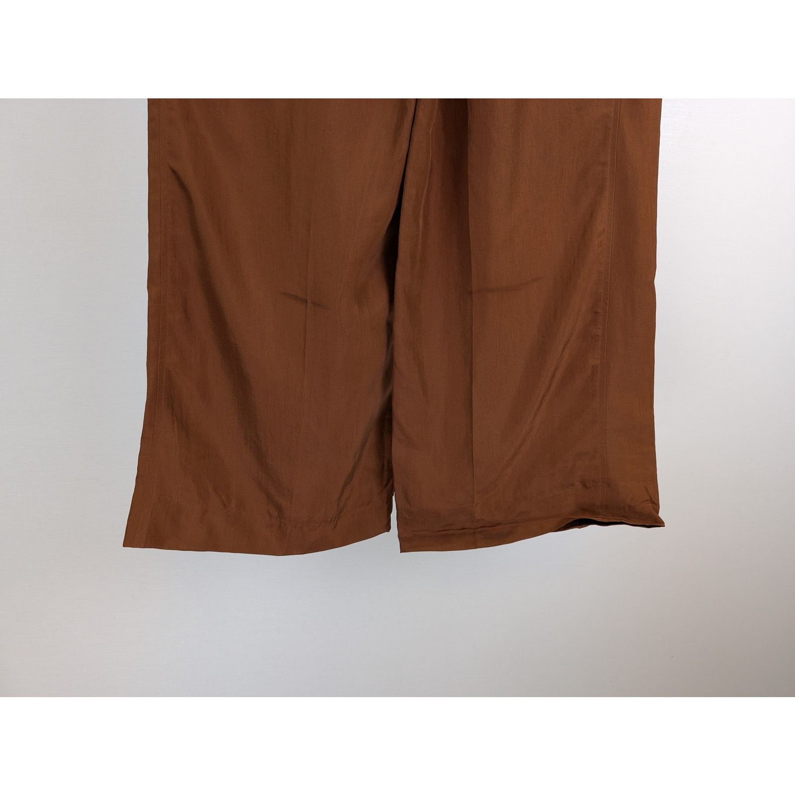 Gant o1rshd1 CC20 Relaxed Silk Suit Pants in Cognac Brown Size US 34 / EU 50 - 8 Thumbnail