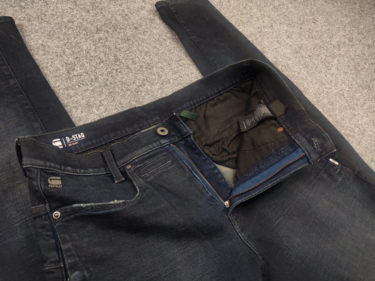 G-Star G Star Raw d staq 3d Waxed Denim Jeans if six was nine LGB Size US 31 - 12 Thumbnail