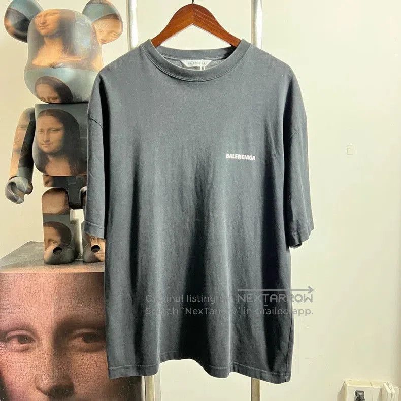 Balenciaga Balenciaga Printed Logo Short Sleeve Tee. Size US XS / EU 42 / 0 - 1 Thumbnail