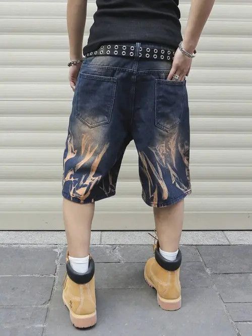 Jean Vintage Retro Denim jeans jorts shorts Size US 34 / EU 50 - 4 Thumbnail