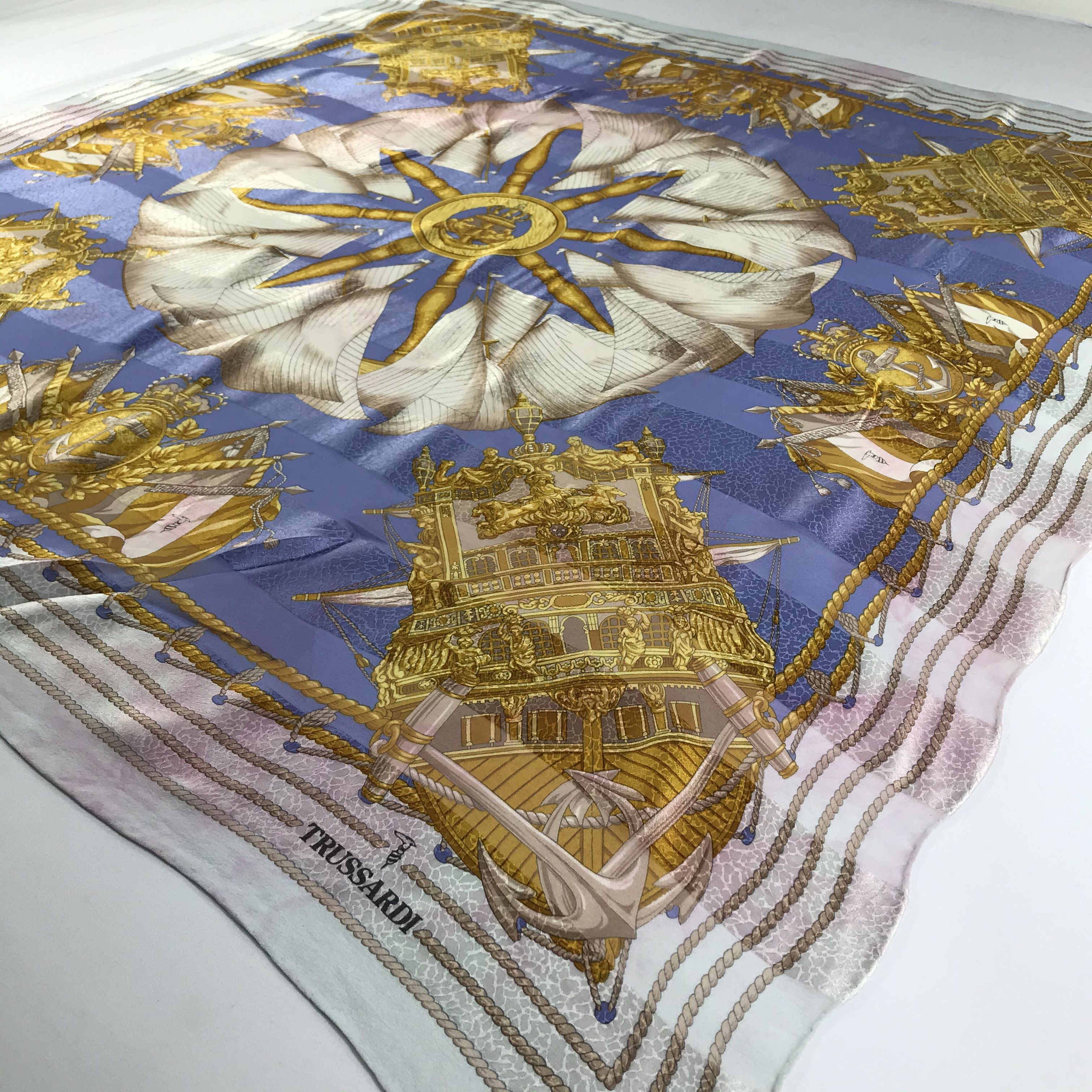 Trussardi Vintage Trussardi Silk Scarf Size ONE SIZE - 4 Thumbnail