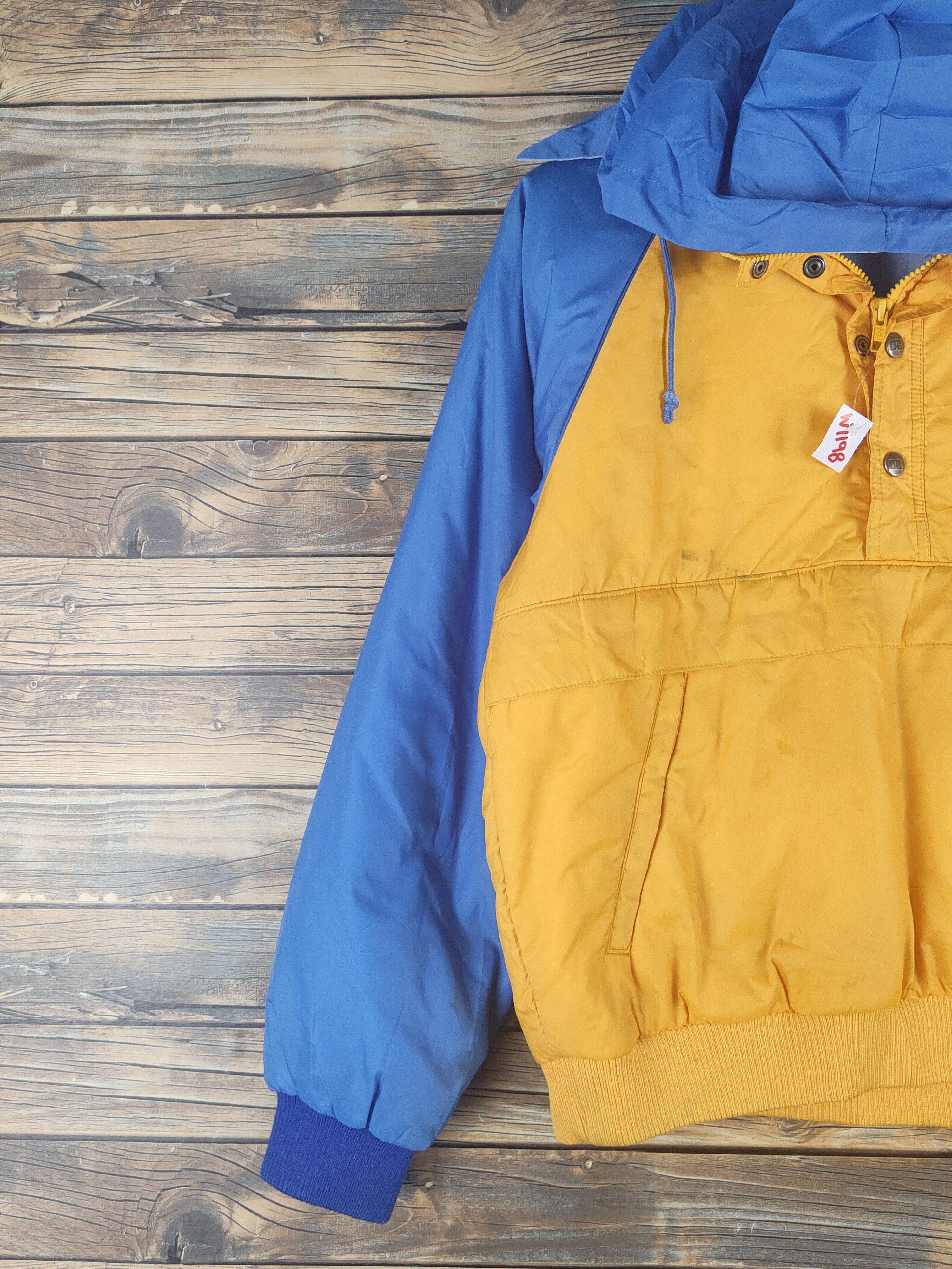 Mizuno Russell Athletic-Mizuno Yellow Blue Hoodie Sweaters #W1198 Size US M / EU 48-50 / 2 - 3 Thumbnail