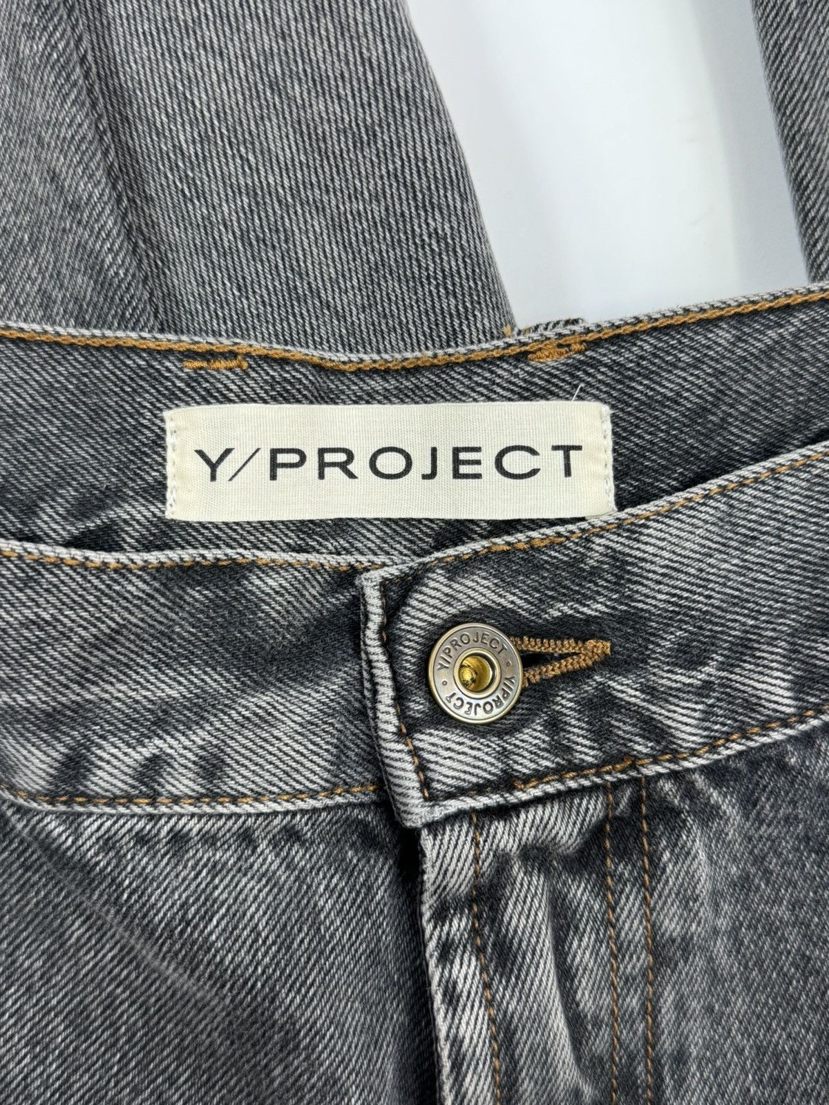 Y/Project BUTTON DETAIL DENIM JEANS Size US 34 / EU 50 - 5 Thumbnail