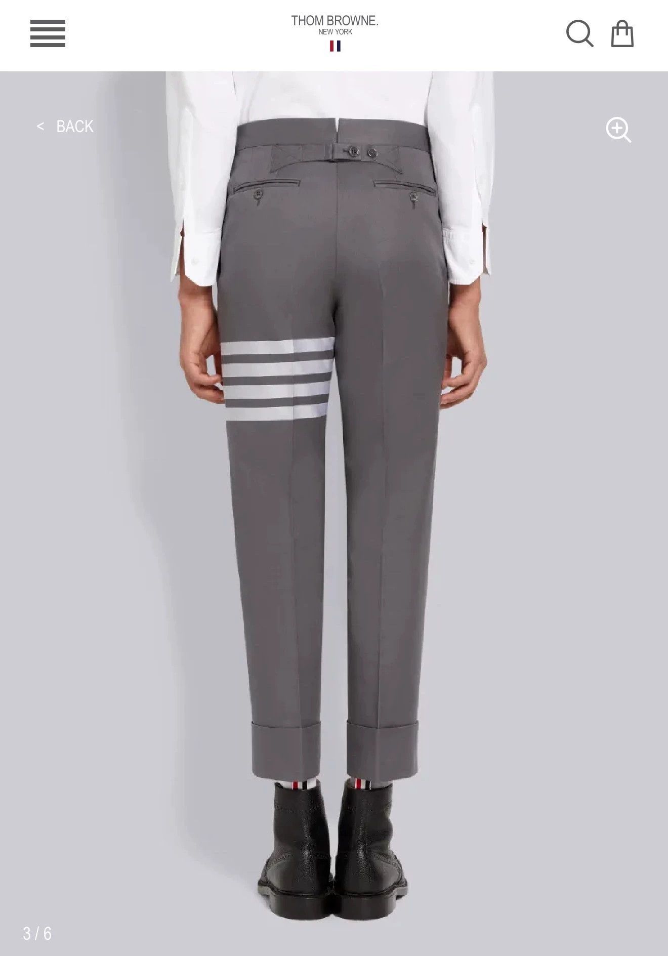 Thom Browne Thom Browne Classic Mid-Grey 4-Bar Chino Pants Size 3 Size US 36 / EU 52 - 8 Thumbnail