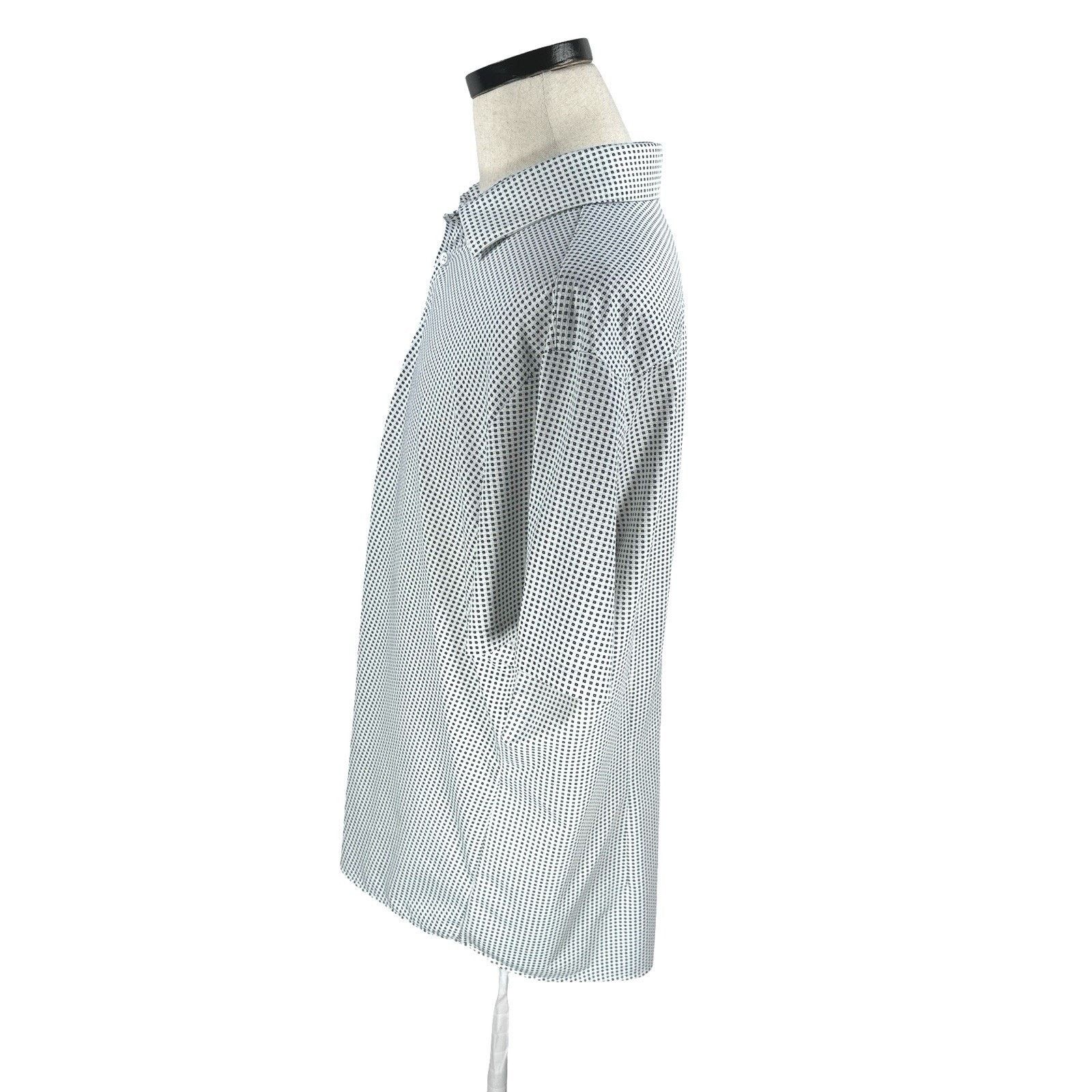 Mizzen+Main Mizzen + Main Shirt Men XL White Blue Short Sleeve Button Size US XL / EU 56 / 4 - 4 Thumbnail