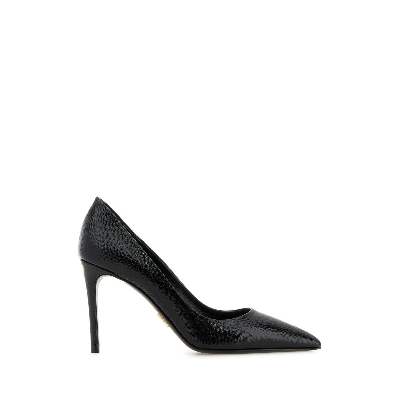 PRADA Black Leather 90mm Heel Pumps New & Authentic (Women's