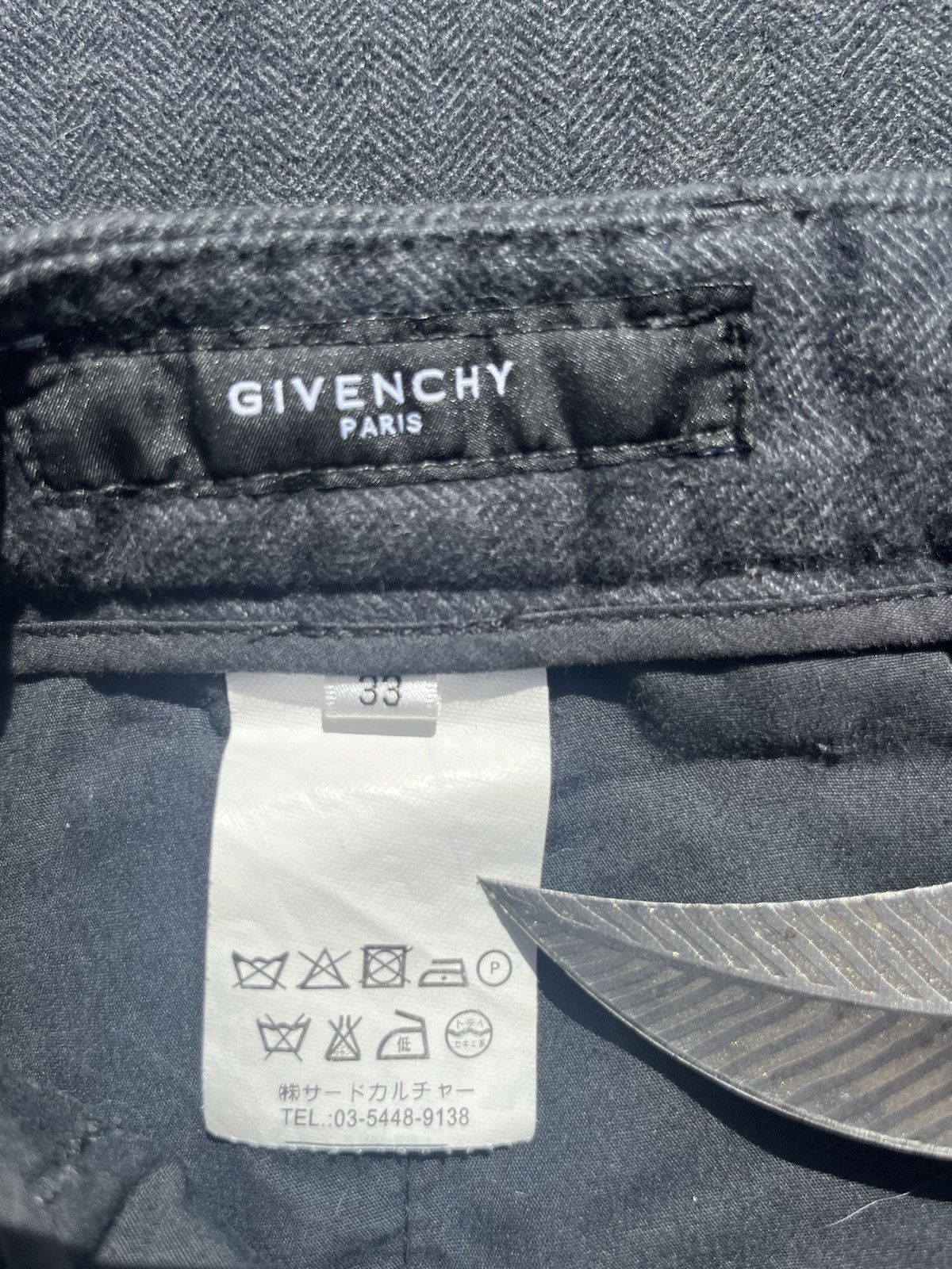 Givenchy Givenchy Cotton Dark Grey Pants Size US 33 - 7 Thumbnail