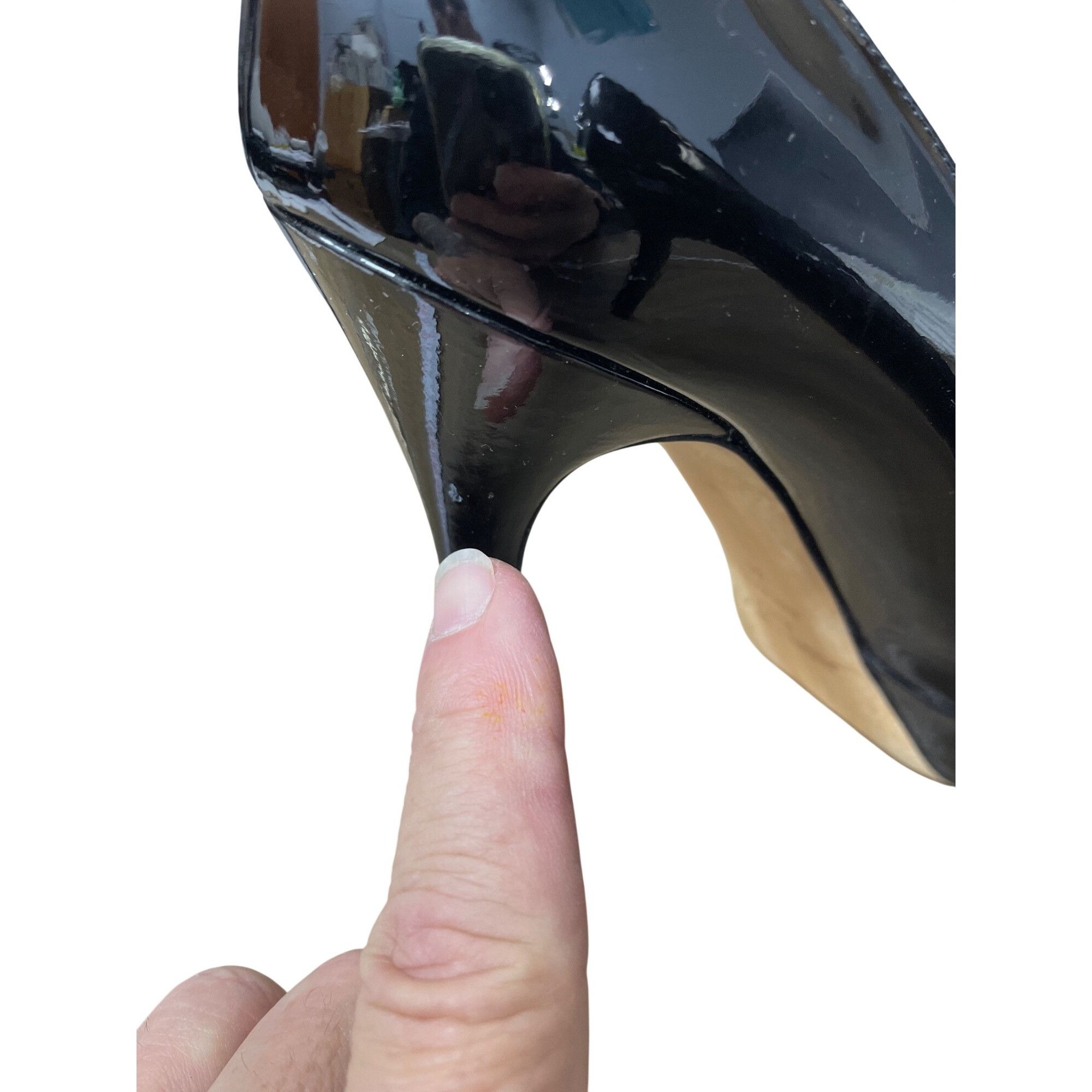Jimmy Choo Jimmy Choo womans Black Patent Leather Stiletto 5.5" Heels S Size US 10.5 / IT 40.5 - 15 Thumbnail
