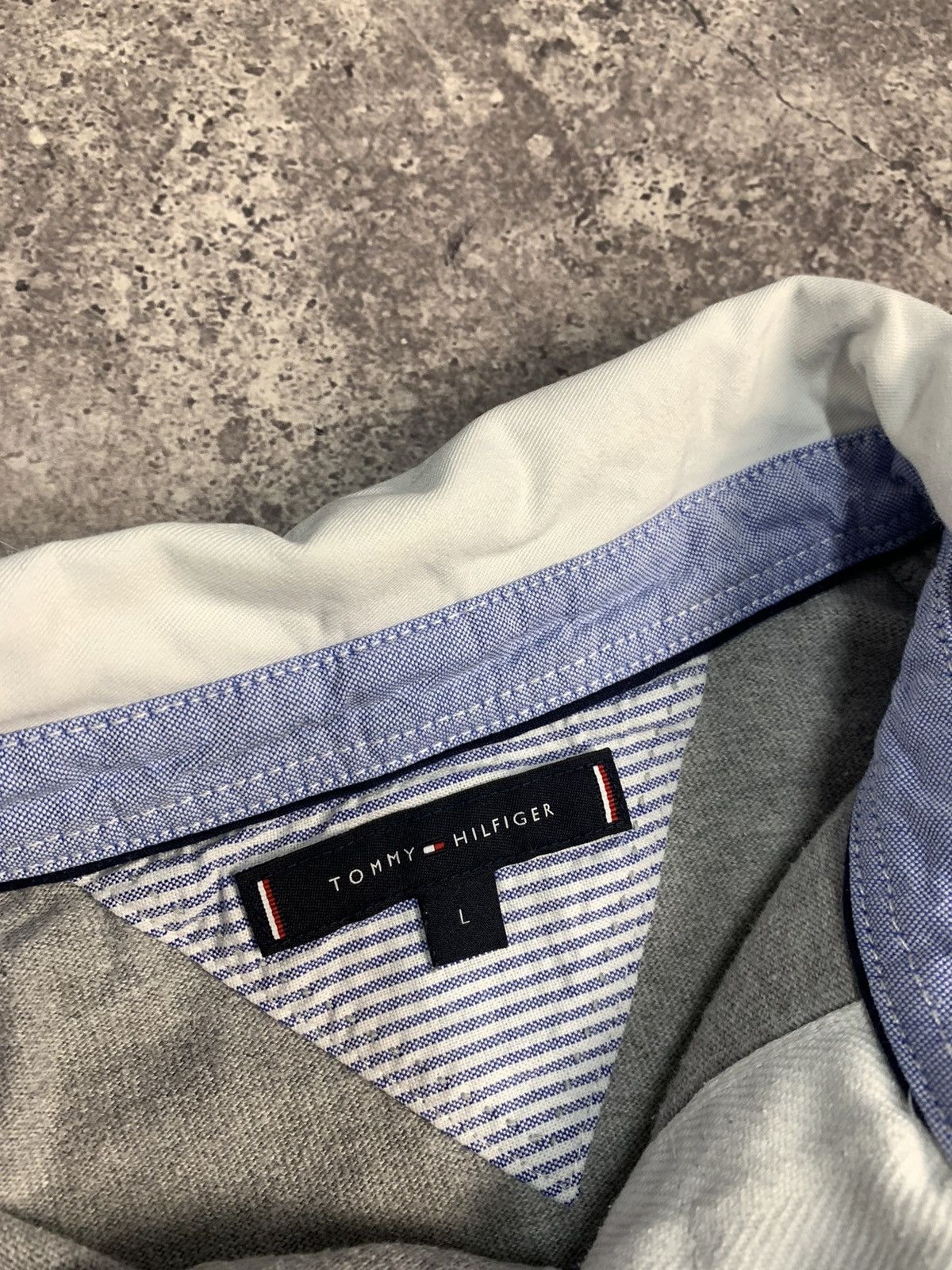 Japanese Brand Vintage Tommy Hilfiger regby long sleeve faded sk8 Y2K Size US L / EU 52-54 / 3 - 9 Thumbnail