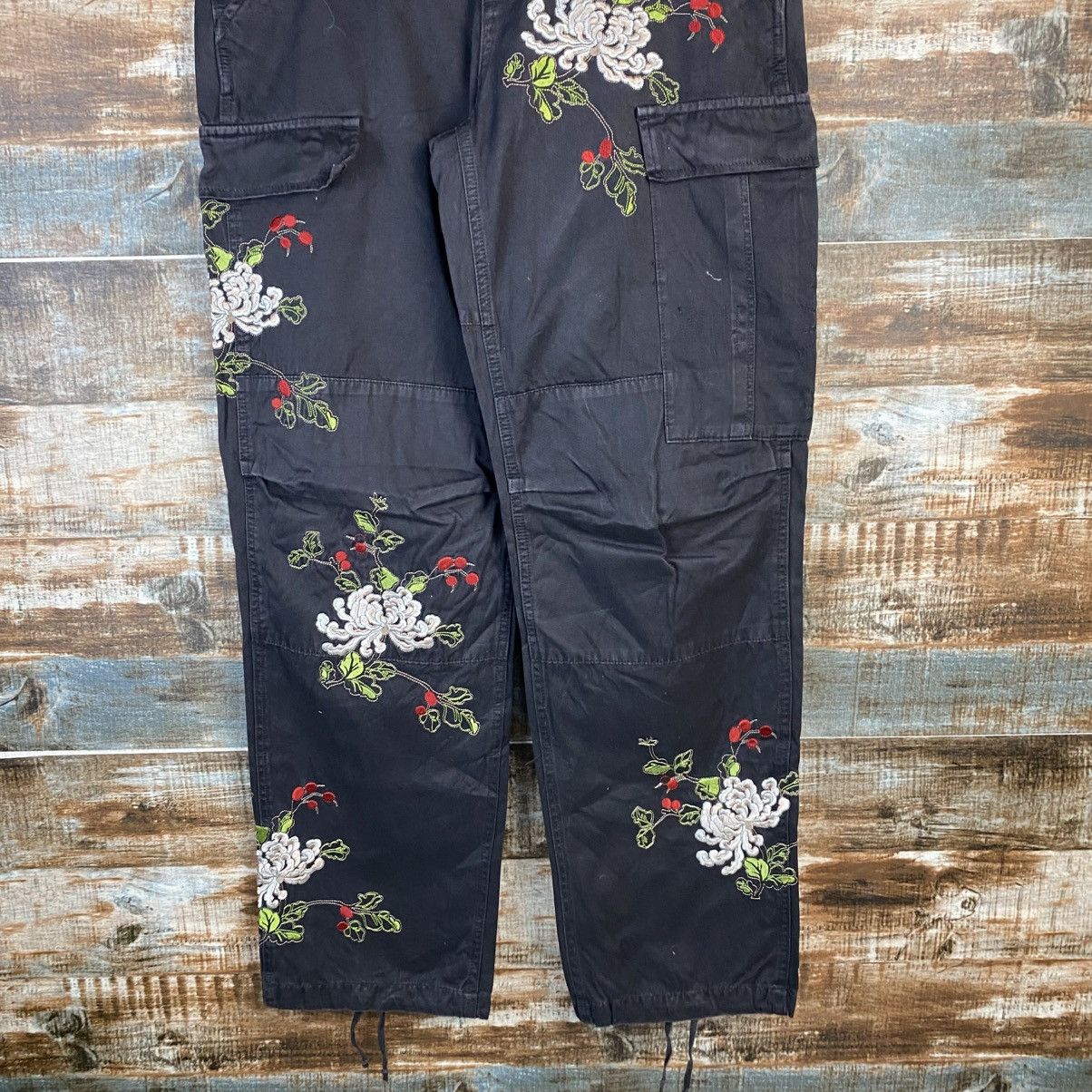 Japanese Brand DL Da Nang Dark Blue Cargo Multipocket Pants #C1206 Size US 30 / EU 46 - 3 Thumbnail