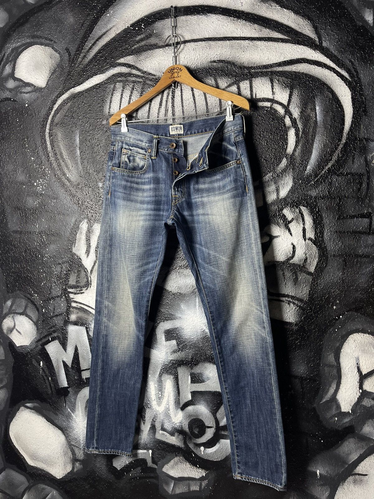 Edwin × Japanese Brand × Vintage Edwin ED-55 Relaxed Tapered Jeans Men’s Size 30/32 Size US 30 / EU 46 - 2 Thumbnail