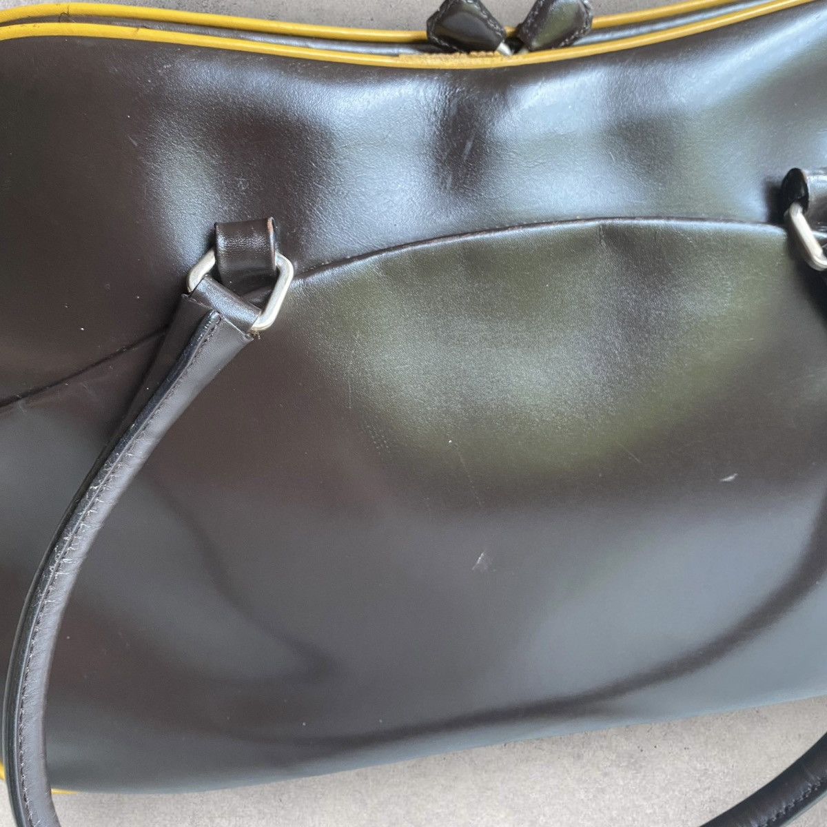 Prada Prada Brown Leather Bag Size ONE SIZE - 7 Thumbnail