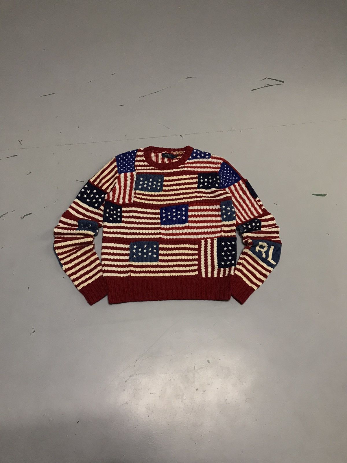 Polo Ralph Lauren Vintage polo Ralph Lauren flag sweater Size US XXS / EU 40 - 1 Thumbnail