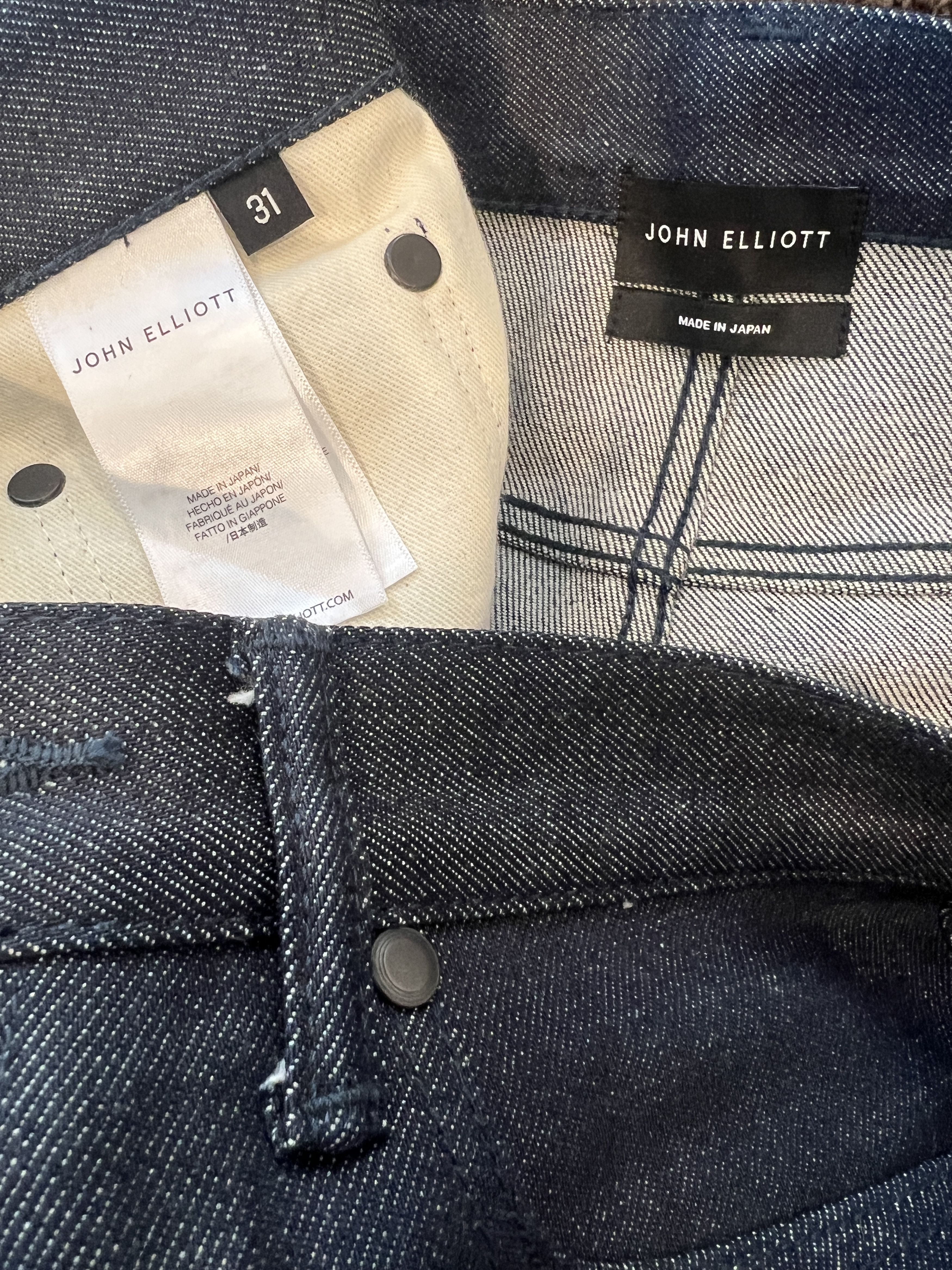 John Elliott The Cast 2 Slim Raw Indigo Size US 31 - 4 Thumbnail