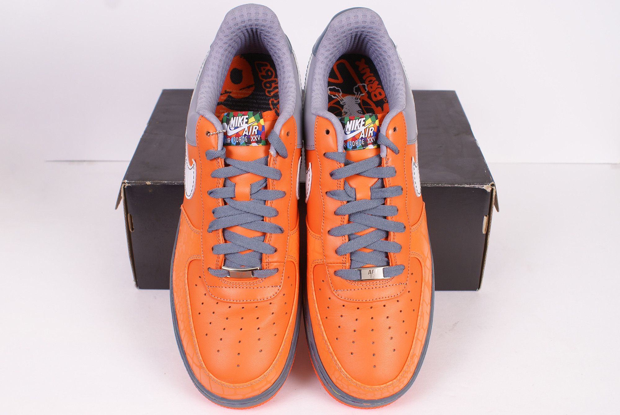 Nike 2007 Air Force 1 Premium 07 GAUCHO'S GYM Orange 315180 811 Size US 12.5 / EU 45-46 - 4 Thumbnail