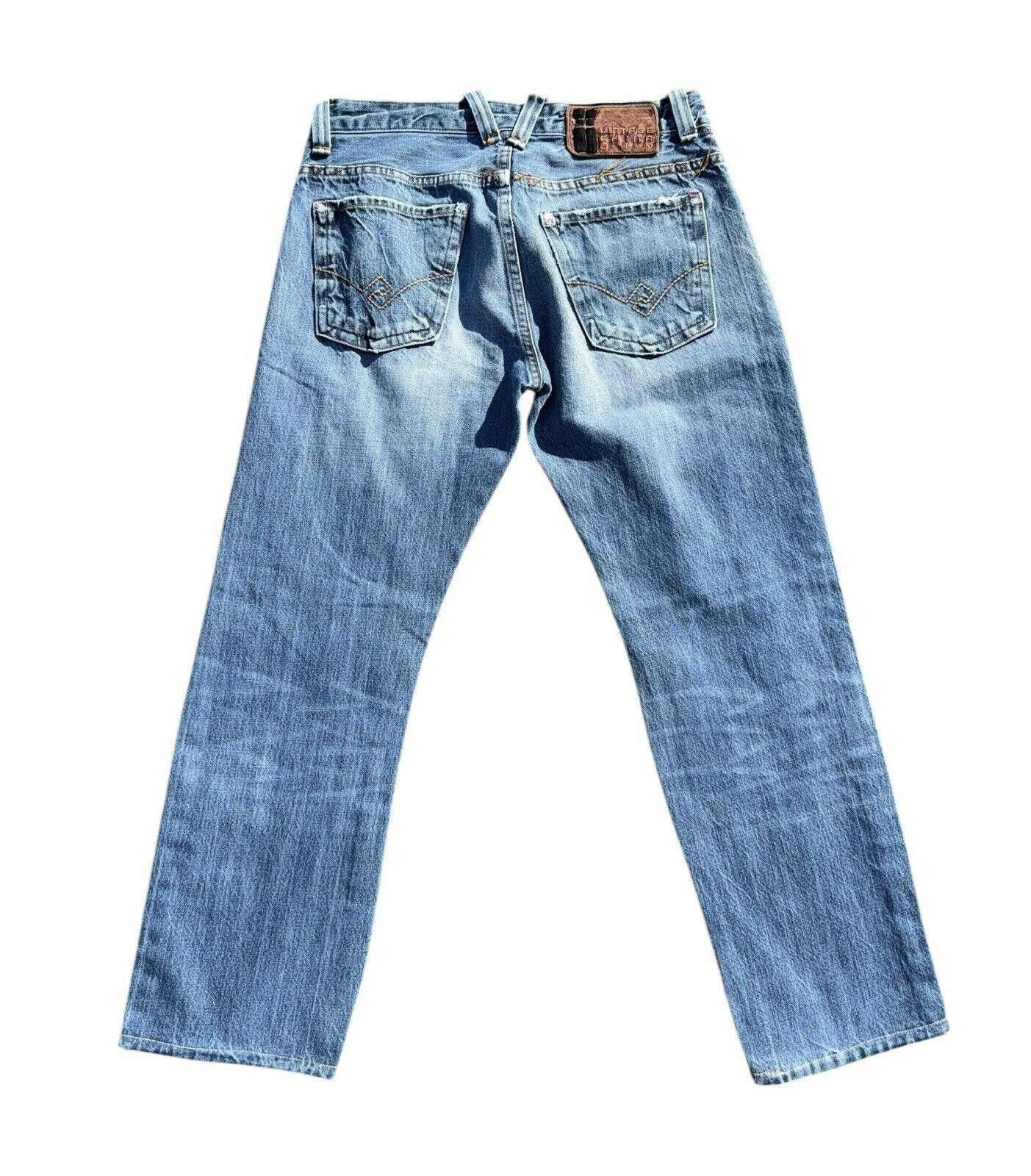 Designer Vintage China 90s Embroidered Satin Selvedge Jeans 32 Size US 32 / EU 48 - 8 Thumbnail