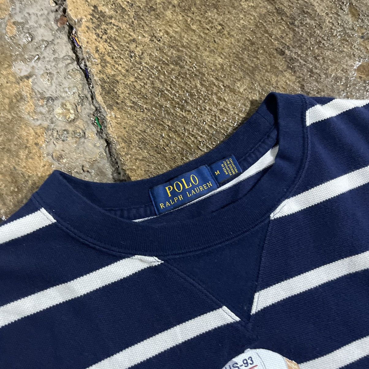 Polo Ralph Lauren × Vintage Polo Ralph Lauren CP 93 Sailor Bear Striped Longsleeve Shirt Size US M / EU 48-50 / 2 - 4 Thumbnail