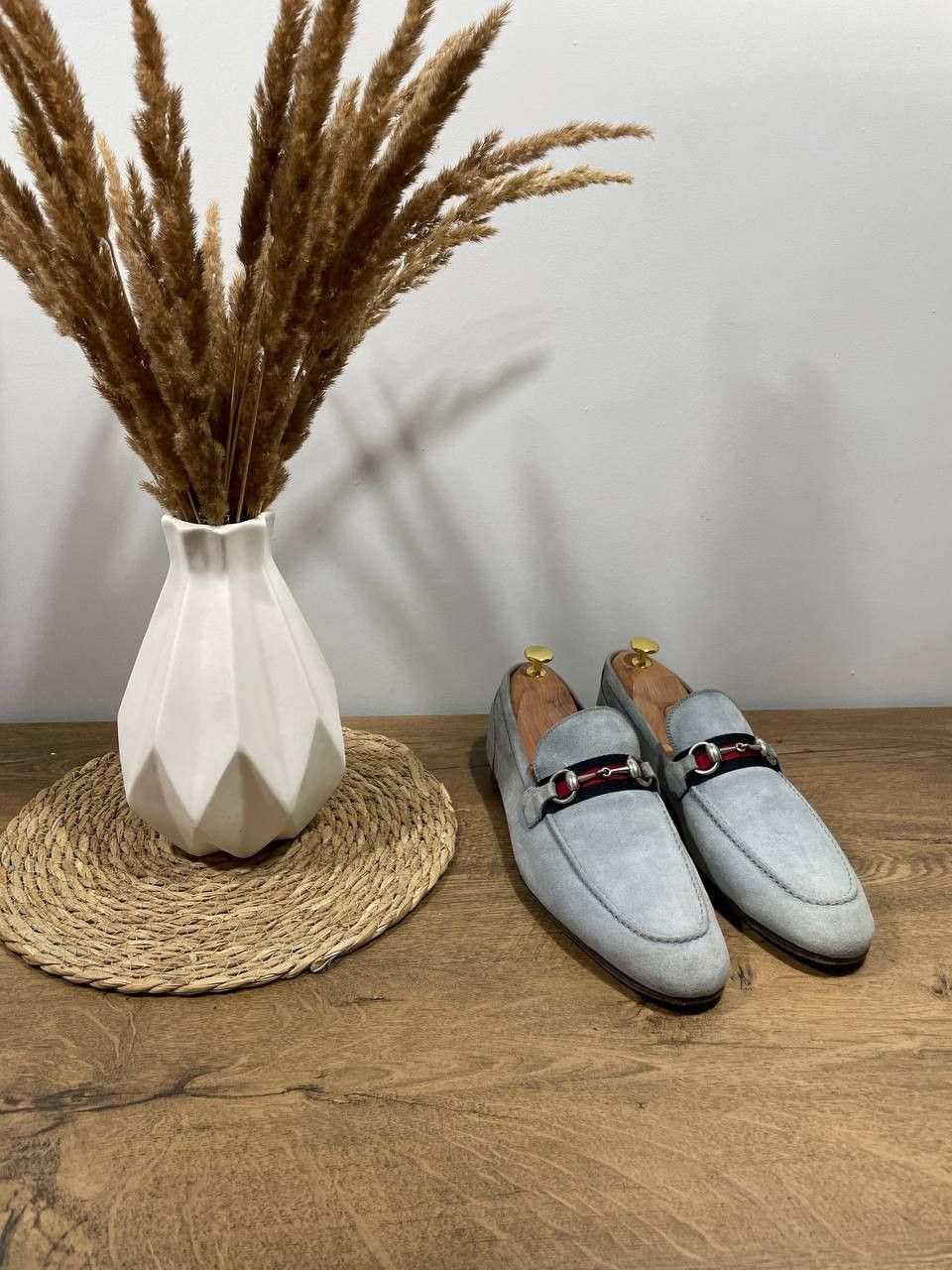 Gucci Gucci horsebit mens suede lite blue loafers size UK 8 US 9 Size US 9 / EU 42 - 1 Thumbnail