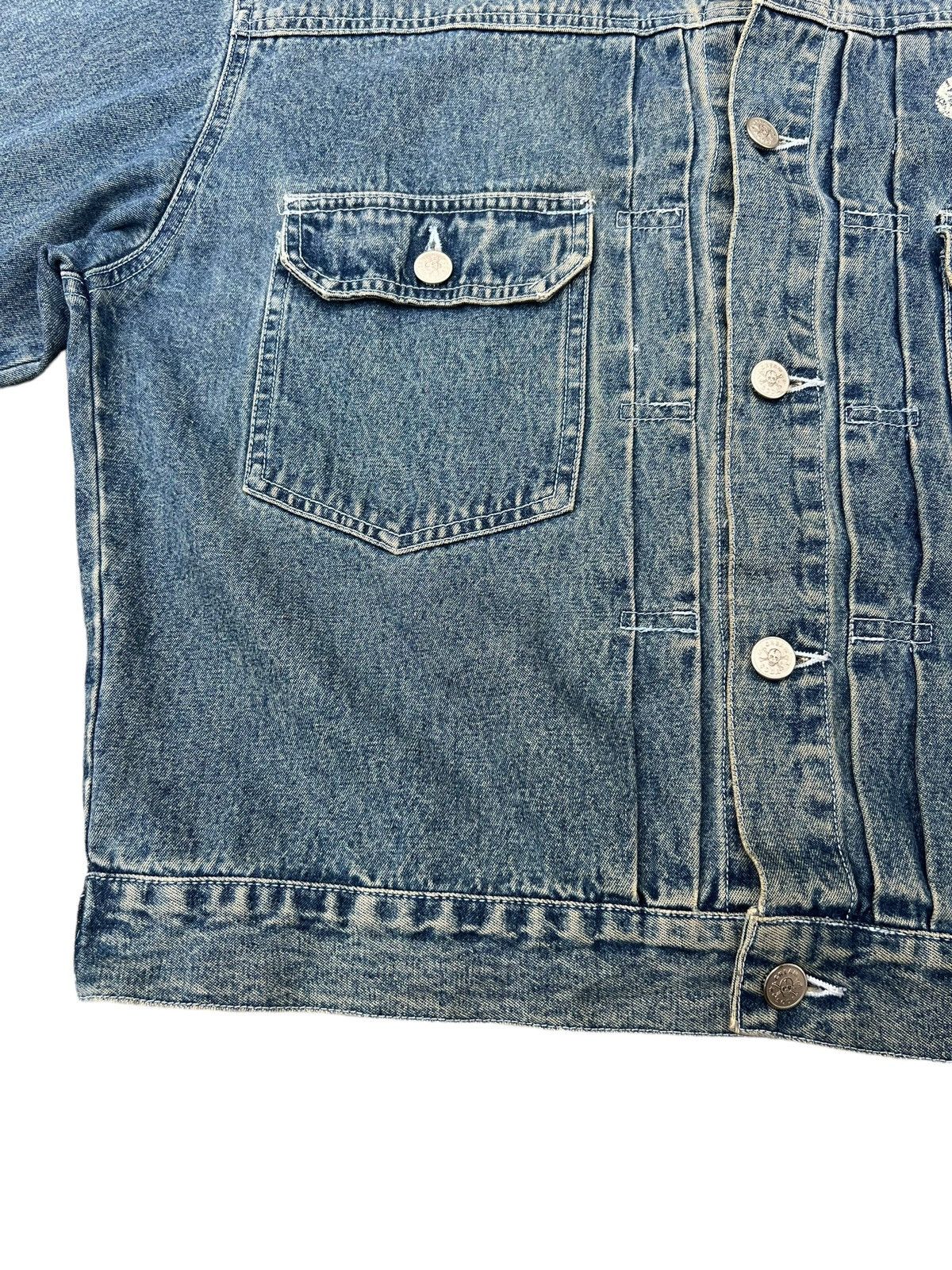 Vintage VTG Cream Soda Black Skull M.C Dallas 74’s Denim Jacket Size US XL / EU 56 / 4 - 13 Thumbnail
