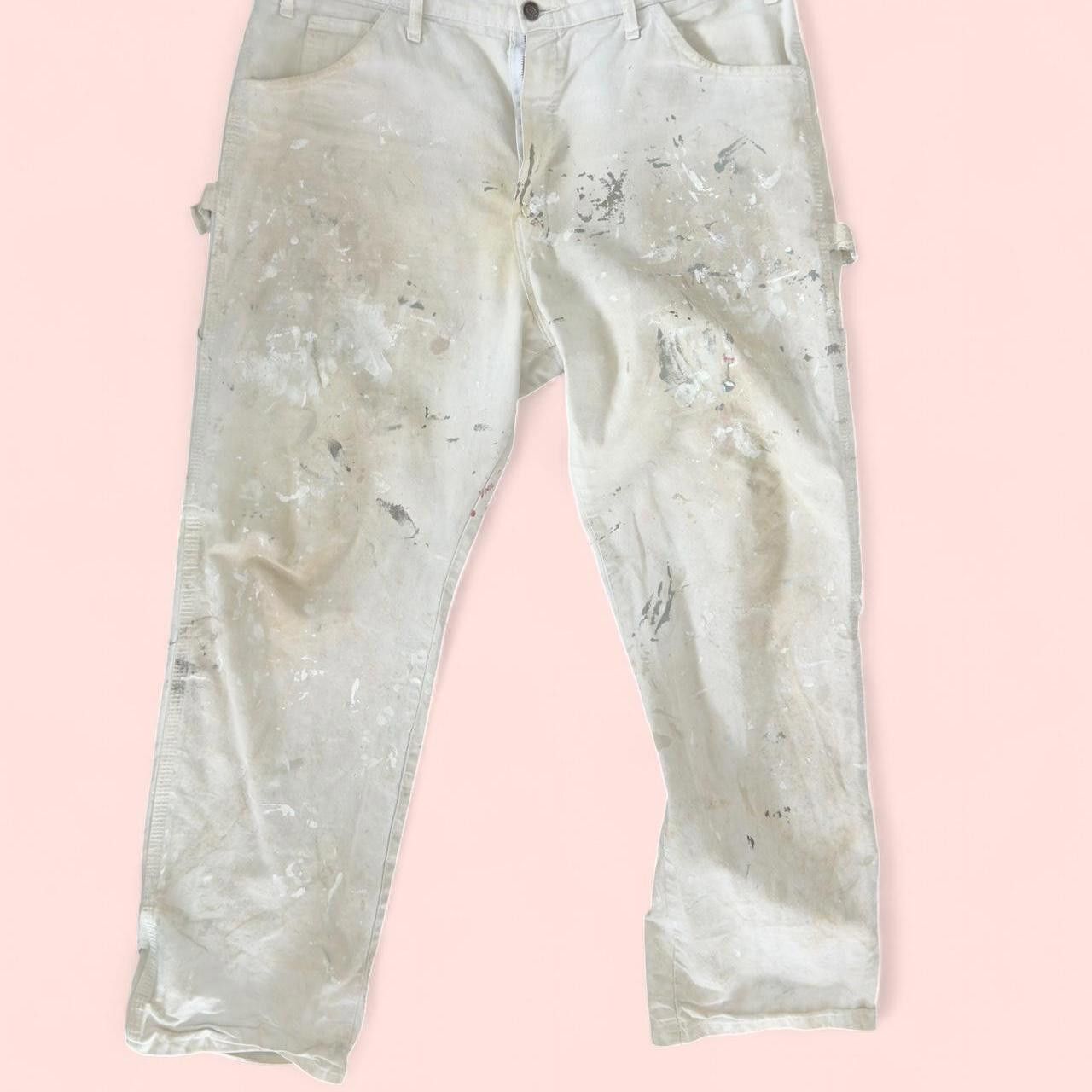 Dickies Dickies Men's cream white Trousers Size US 34 / EU 50 - 1 Thumbnail