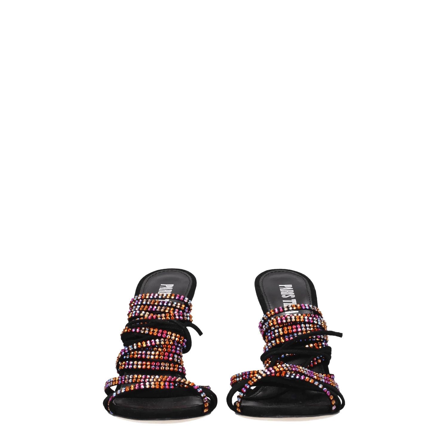 Paris Texas ob1o1e1124 Suede Sandals in Black Multi Size US 8 / IT 38 - 3 Thumbnail