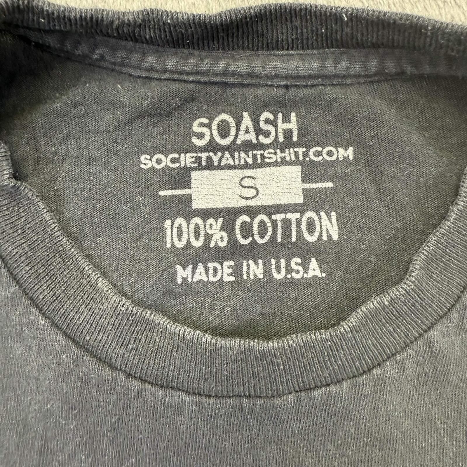 SOSHIOTSUKI SOASH Sociaty Ain't Shit Black Skeleton Nun Graphic Tee Size S / US 4 / IT 40 - 3 Thumbnail