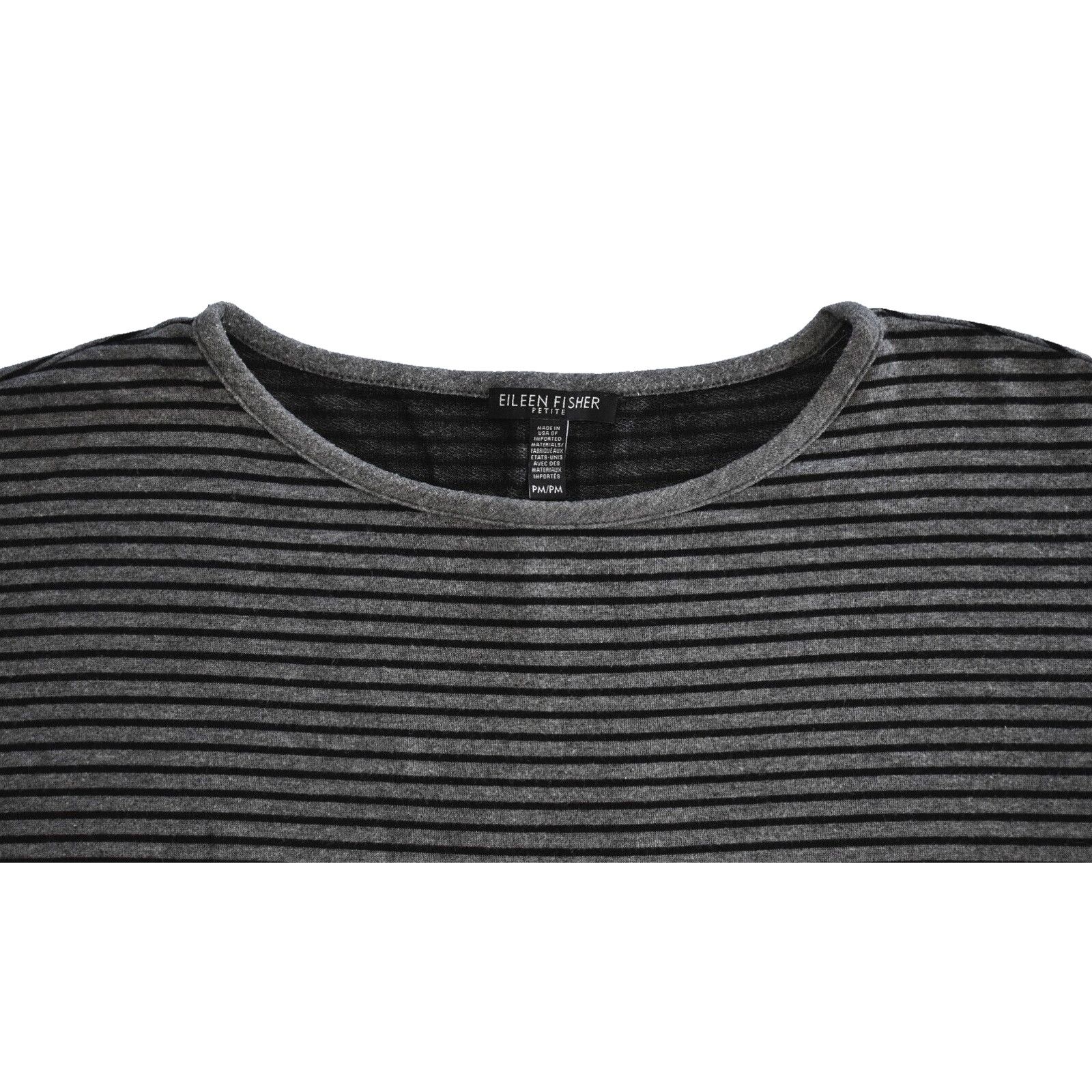 Eileen Fisher NEW EILEEN FISHER Striped Tencel 3/4 Sleeve Sweater Size PM Size M / US 6-8 / IT 42-44 - 4 Thumbnail