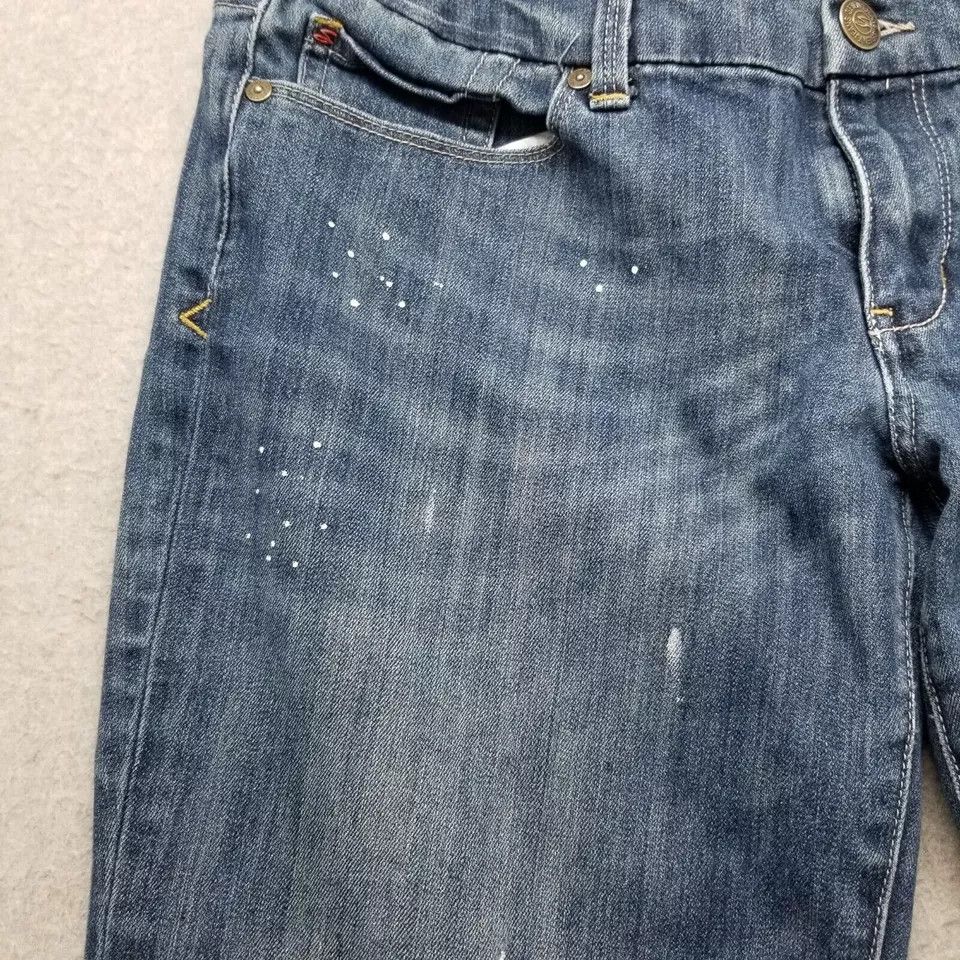 Seven 7 Seven7 Jeans Womens 33x33 Blue Denim Flared Stretch Size 33" - 4 Thumbnail