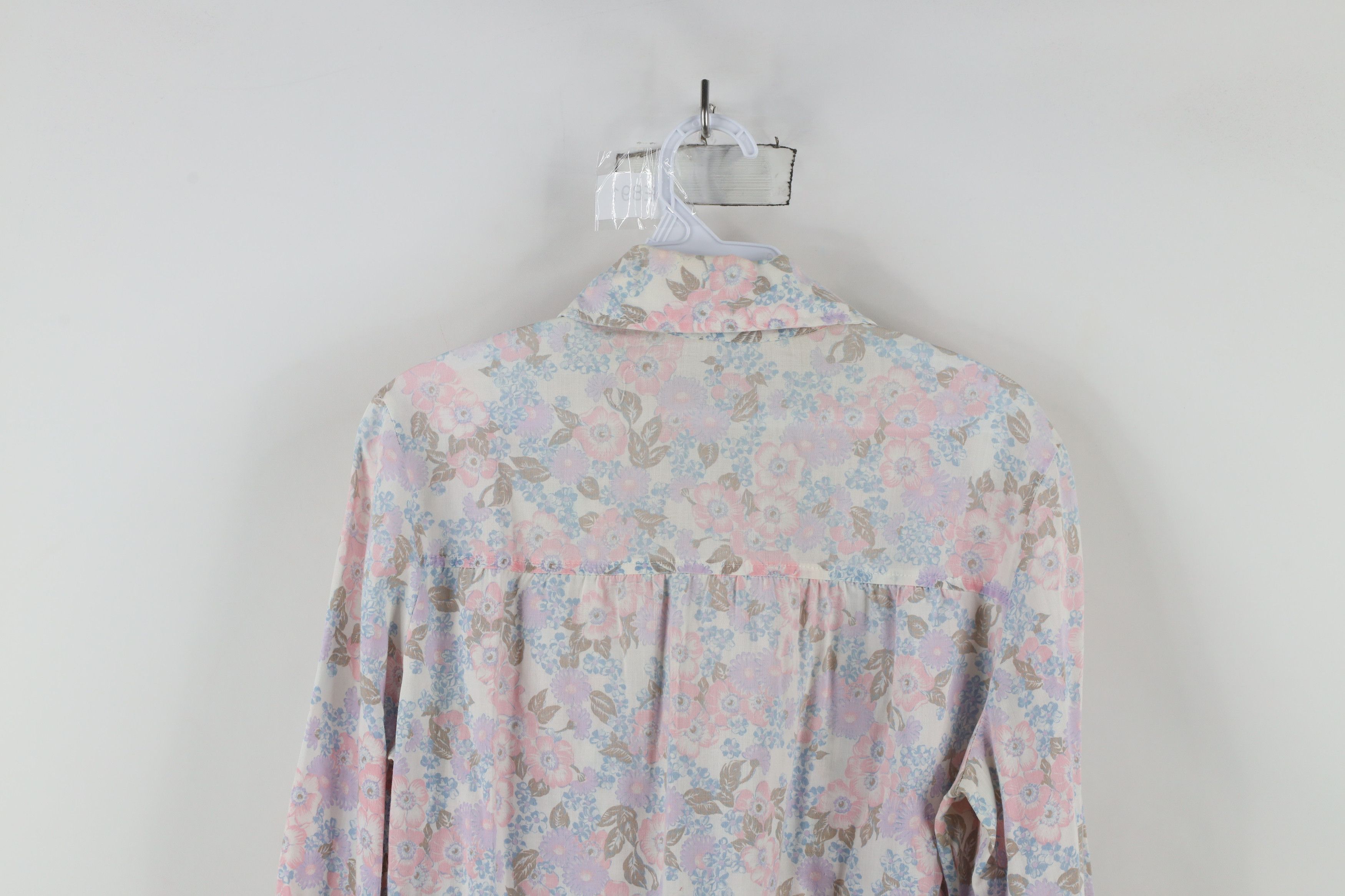 Vintage Vintage 70s Mid Century Modern MCM Flower Button Shirt Size XL / US 12-14 / IT 48-50 - 14 Thumbnail