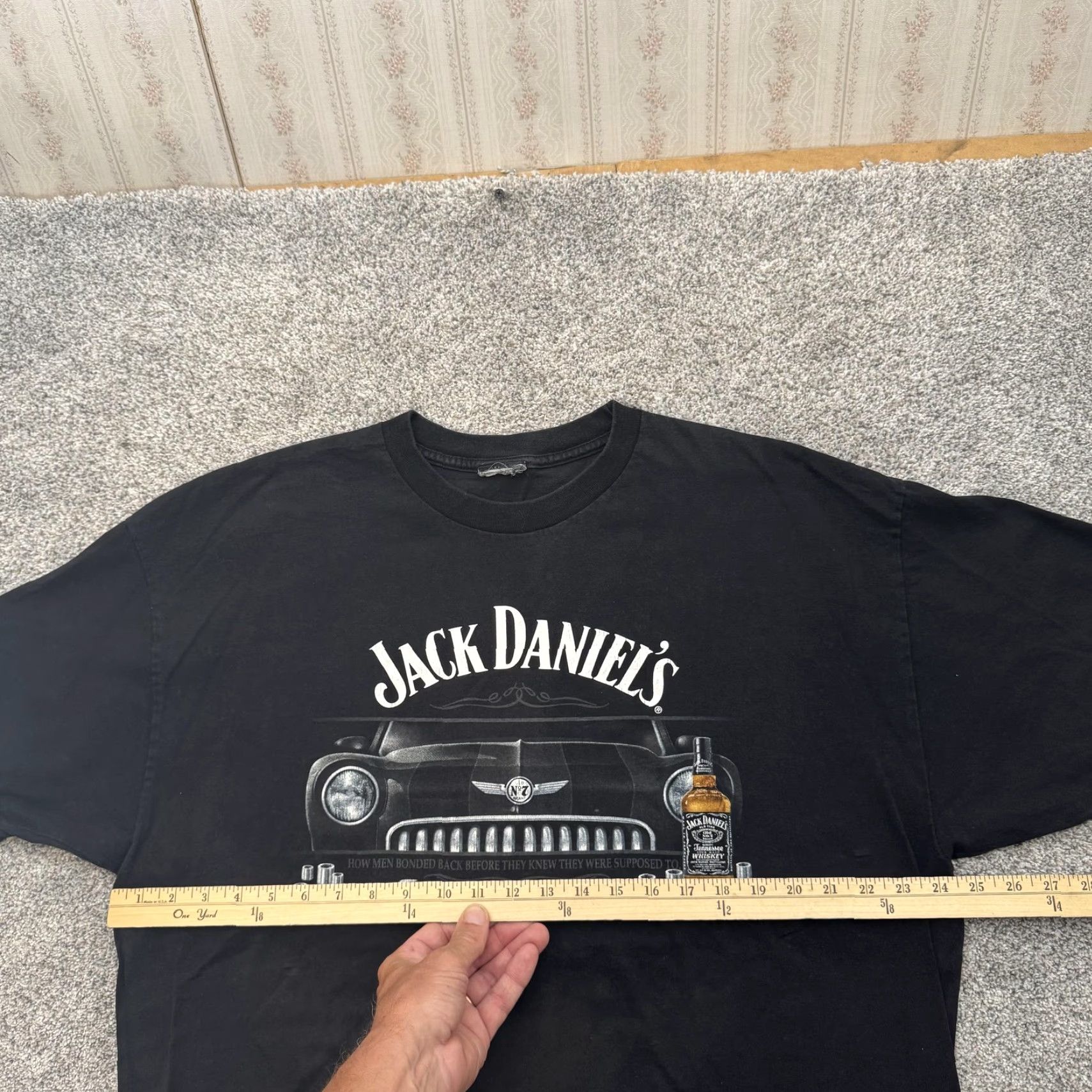 Vintage VINTAGE Jack Daniels Shirt Mens XL Black Graphic Tee 90s Car Whiskey Men's Size US XL / EU 56 / 4 - 3 Thumbnail