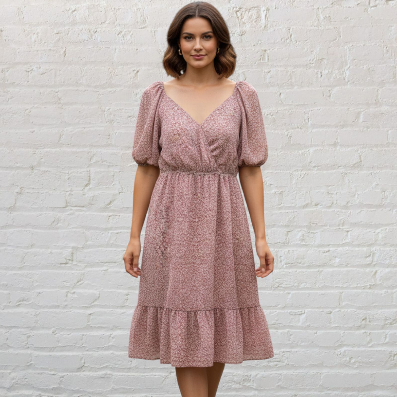 Other Boho Floral Tiered Midi Dress - Size M Size M / US 6-8 / IT 42-44 - 1 Thumbnail
