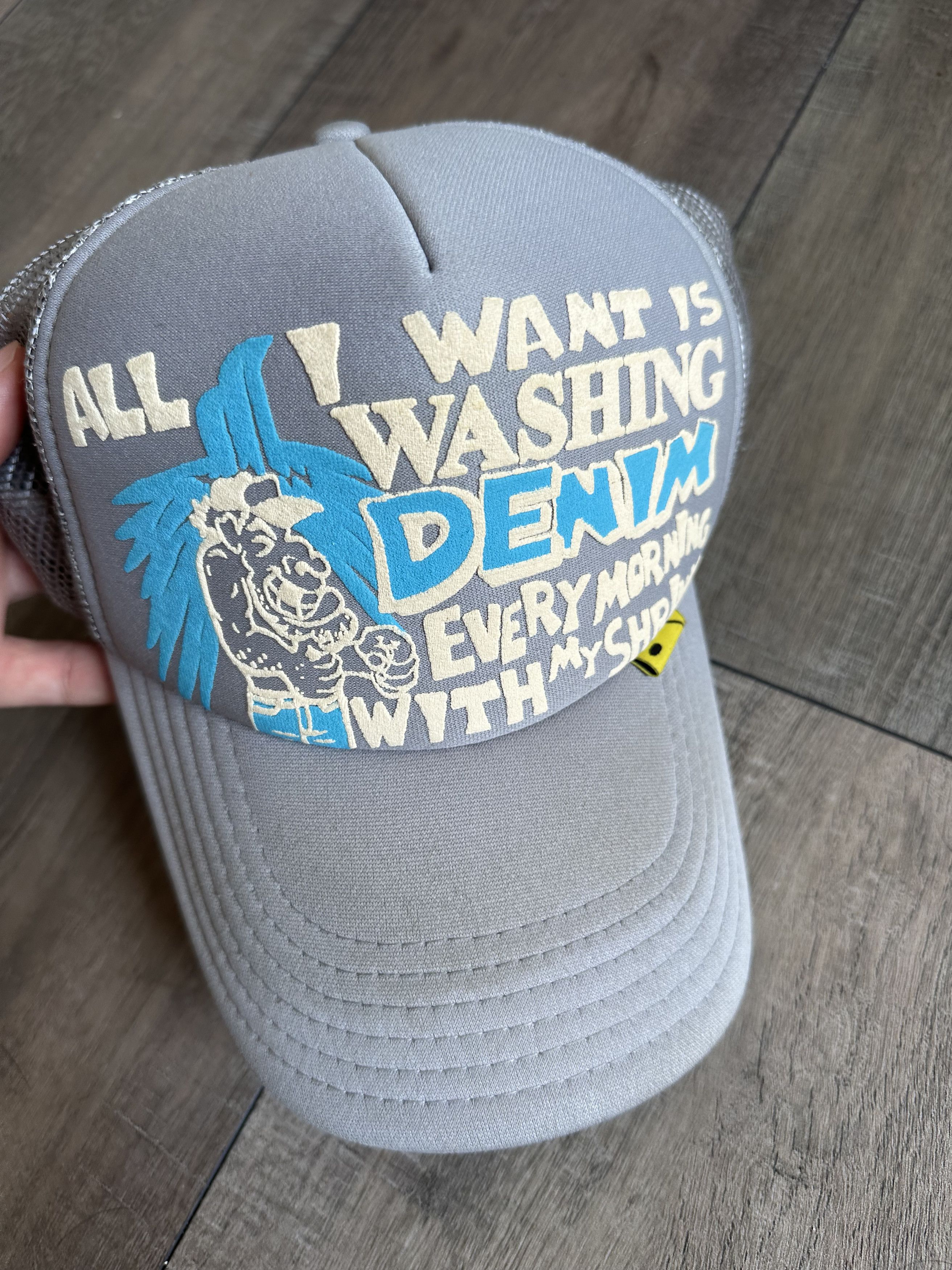 Kapital Kapital 'All I Want Is Washing Denim' Trucker Hat Size ONE SIZE - 2 Thumbnail