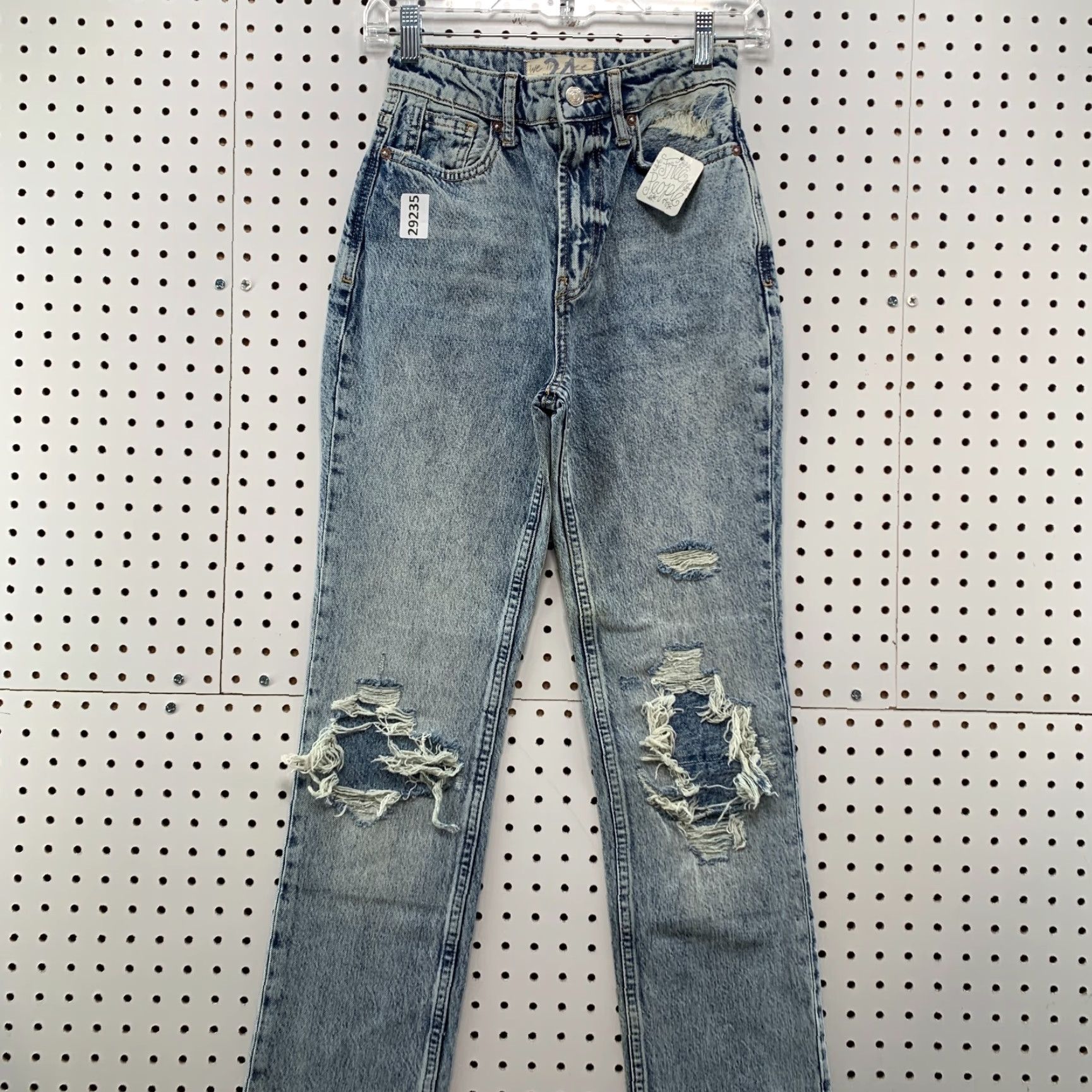 Free People FREE People High Rise Denim Jeans Womens Size 24x32 Distressed NWT 130 Denim Jeans Shop Now Size 42" / US 20 - 2 Thumbnail