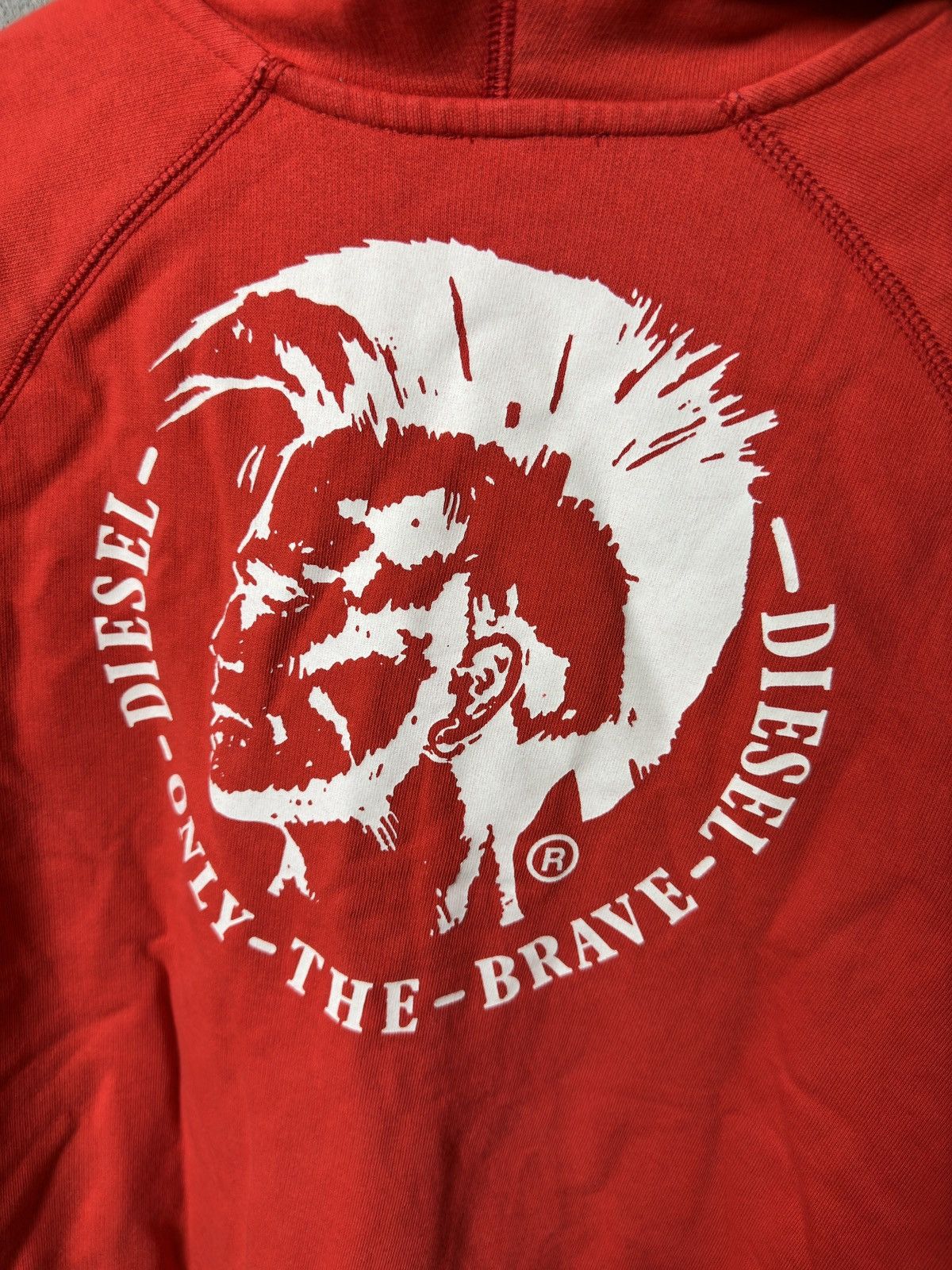 Diesel DIESEL BLANK RED PUNK ROCK ADULT COTTON HOODIE Size US M / EU 48-50 / 2 - 3 Thumbnail