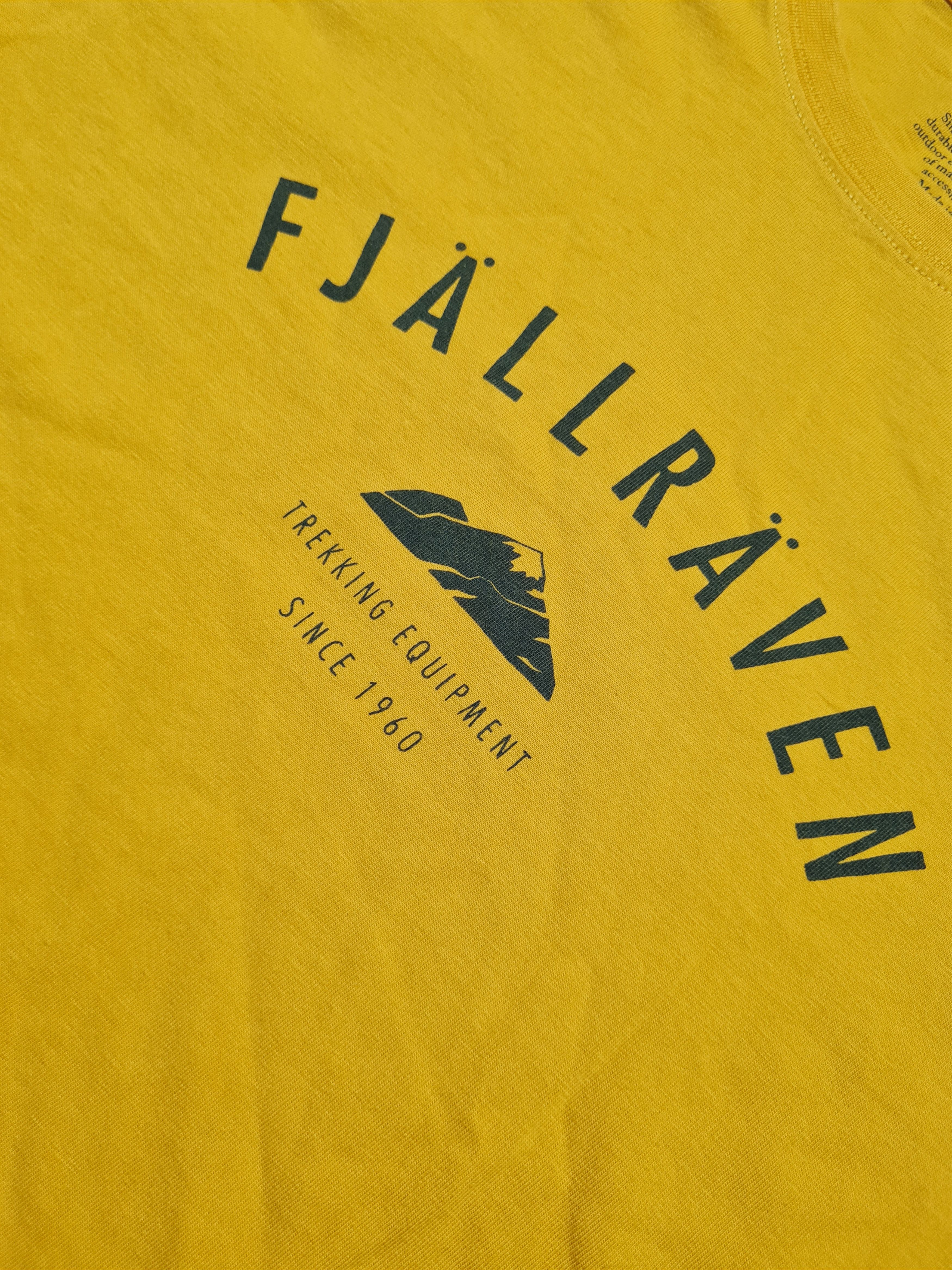 Fjallraven T-Shirt Fjallraven Yellow Mountain Logo Top Vintage Shirt Size US M / EU 48-50 / 2 - 6 Thumbnail