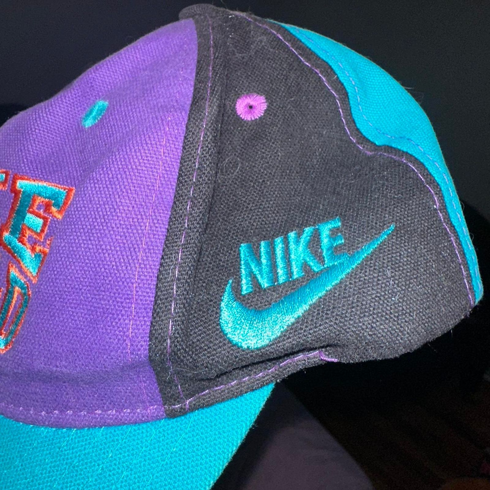 Nike × Vintage RARE Vintage 90s Nike Official Brand Snapback Hat Cap Size ONE SIZE - 1 Thumbnail