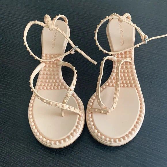 Bottega Veneta o1y0725 Ankle Strap Sandals in Blush Size US 5 / IT 35 - 5 Thumbnail