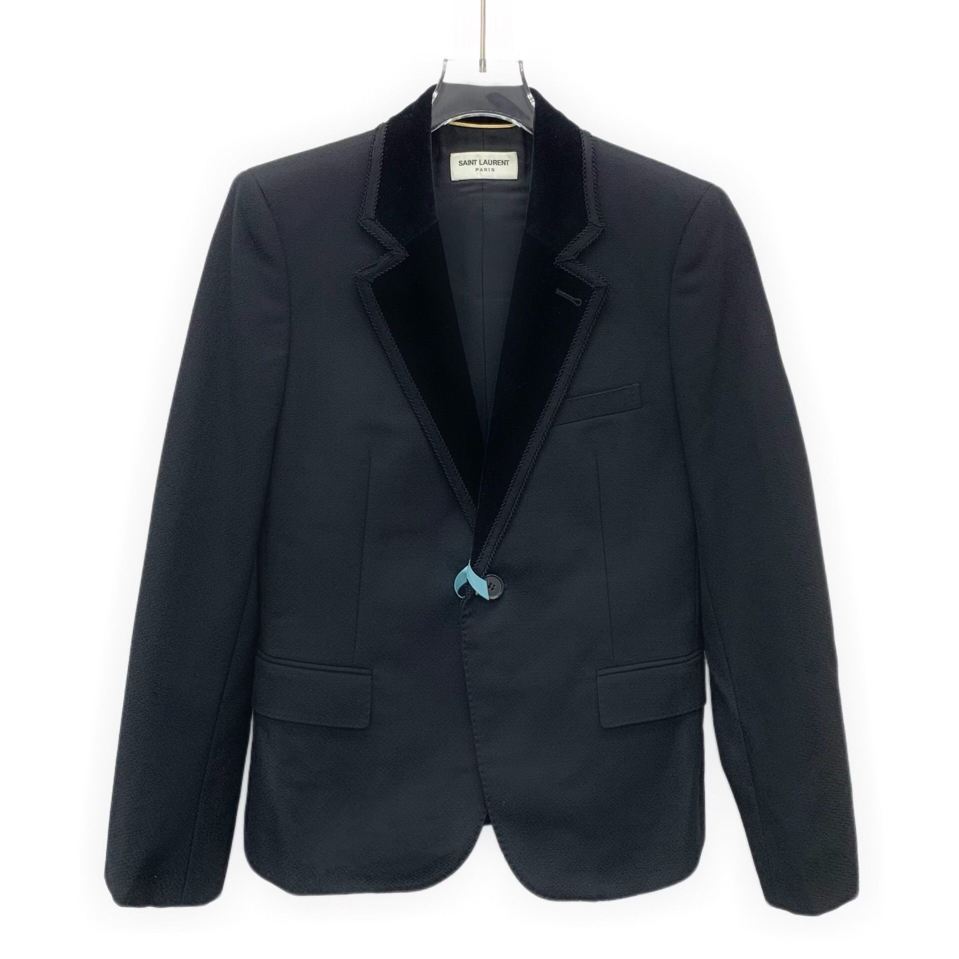 Saint Laurent Paris Saint Laurent Black Wool Blazer Size S / US 4 / IT 40 - 1 Thumbnail