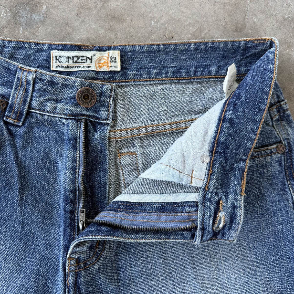 Japanese Brand W32 Vintage Koizen Faded Denim Jean Pants Size US 32 / EU 48 - 7 Thumbnail